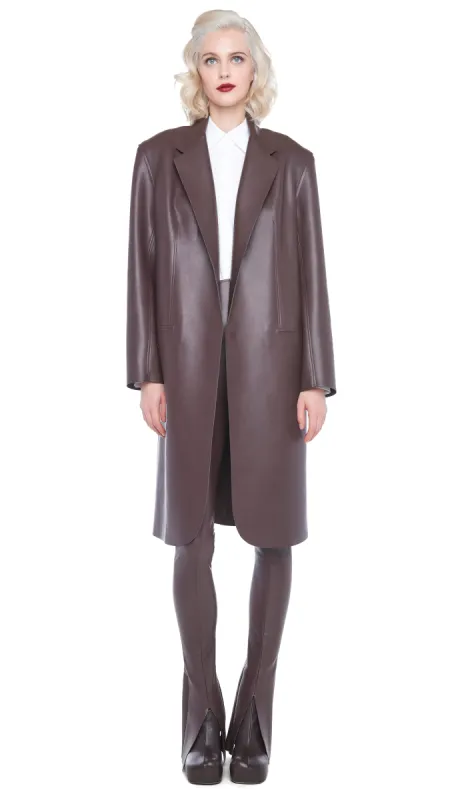 OVERSIZED SINGLE BREASTED JACKET BELOW THE KNEE sold by Norma Kamali