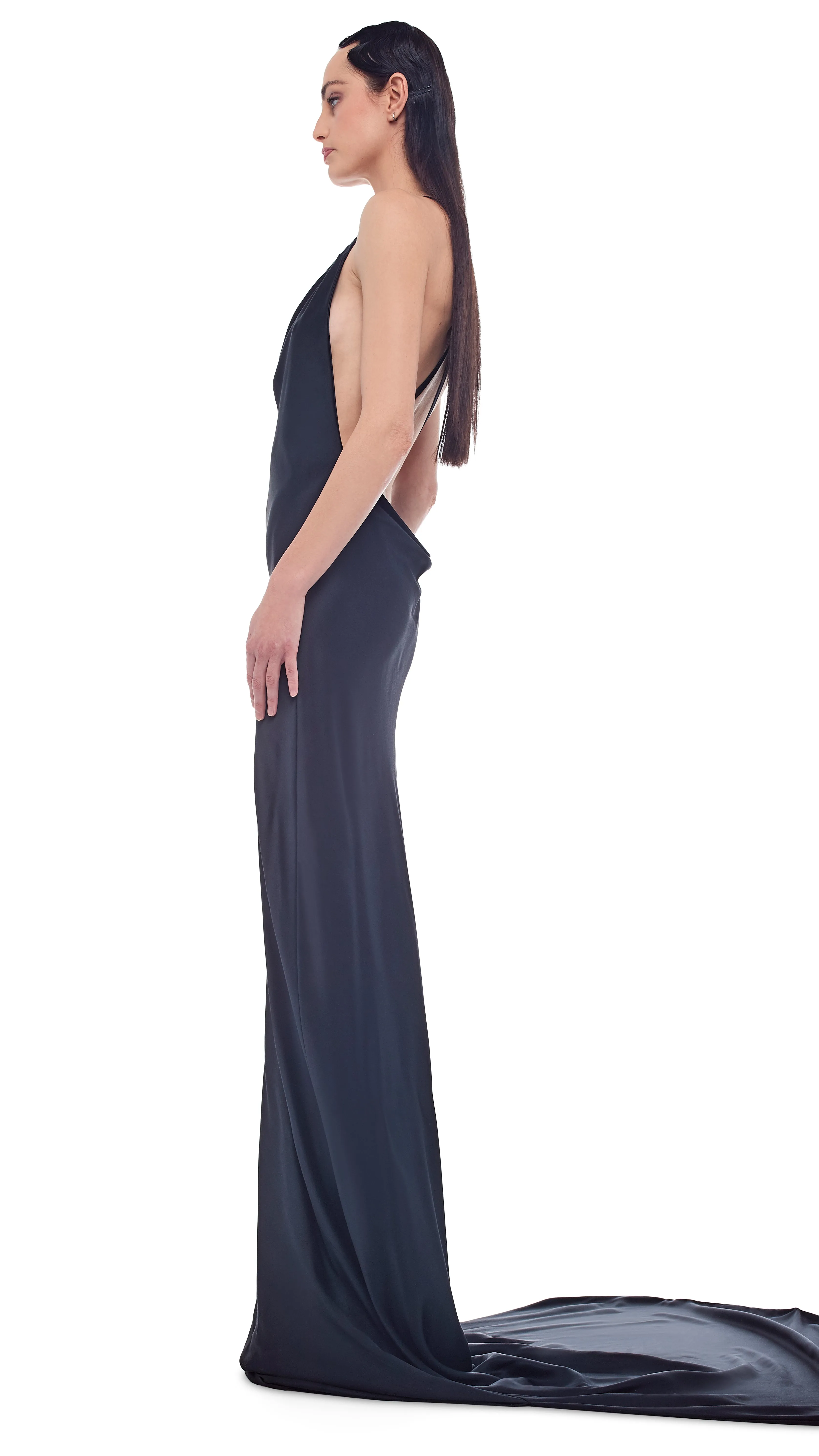 CROSS BACK BIAS GOWN sold by Norma Kamali product image thumbnail 2