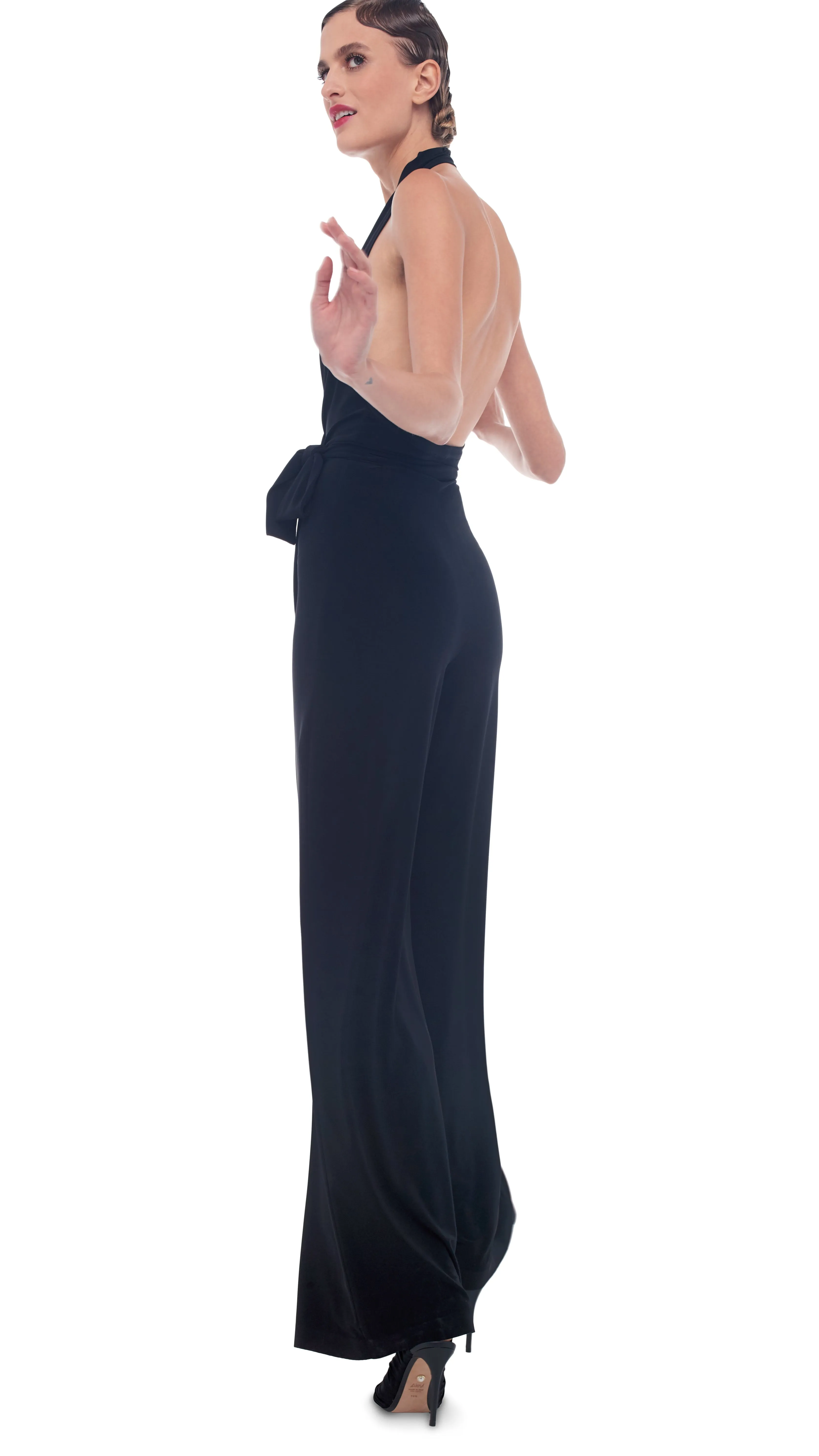 HALTER WRAP JUMPSUIT sold by Norma Kamali product image thumbnail 4
