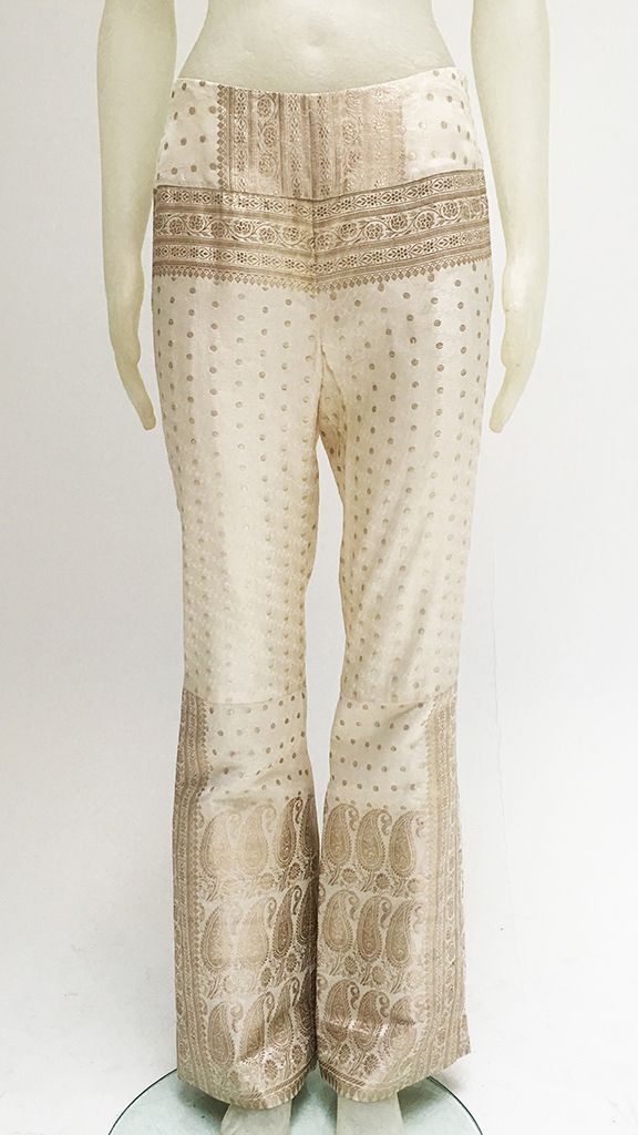 SARI FABRIC STRAIGHT LEG PANT sold by Norma Kamali