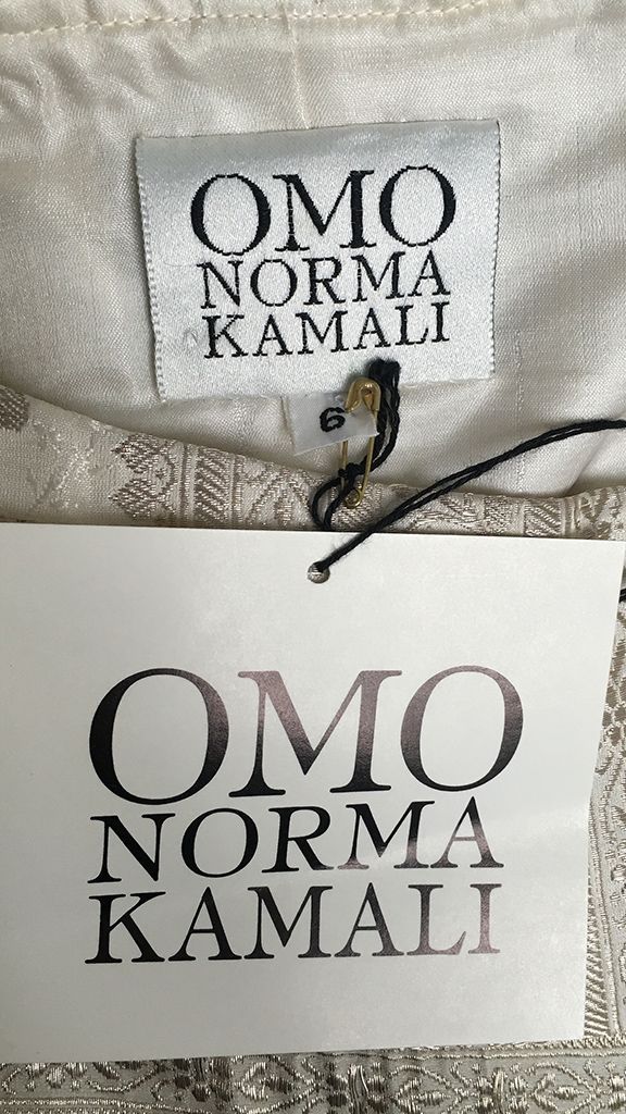 SARI FABRIC STRAIGHT LEG PANT sold by Norma Kamali product image thumbnail 2