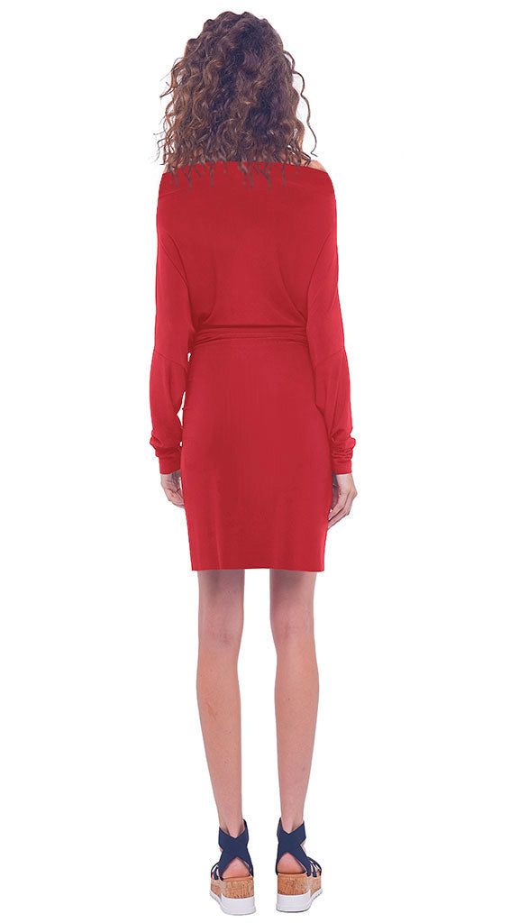 4 SLEEVE OFF SHOULDER DRESS sold by Norma Kamali product image thumbnail 4