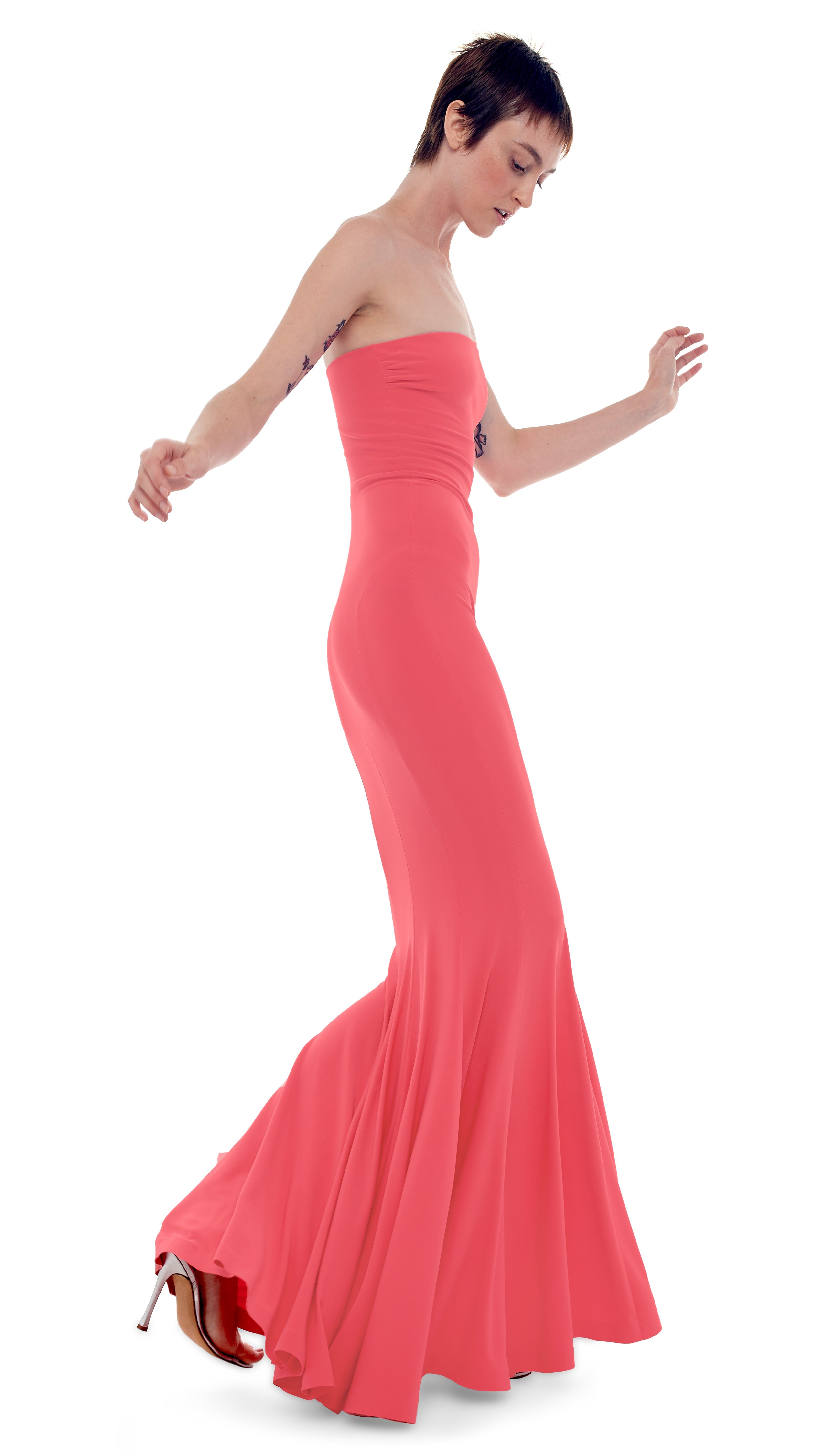 STRAPLESS FISHTAIL GOWN sold by Norma Kamali product image thumbnail 4