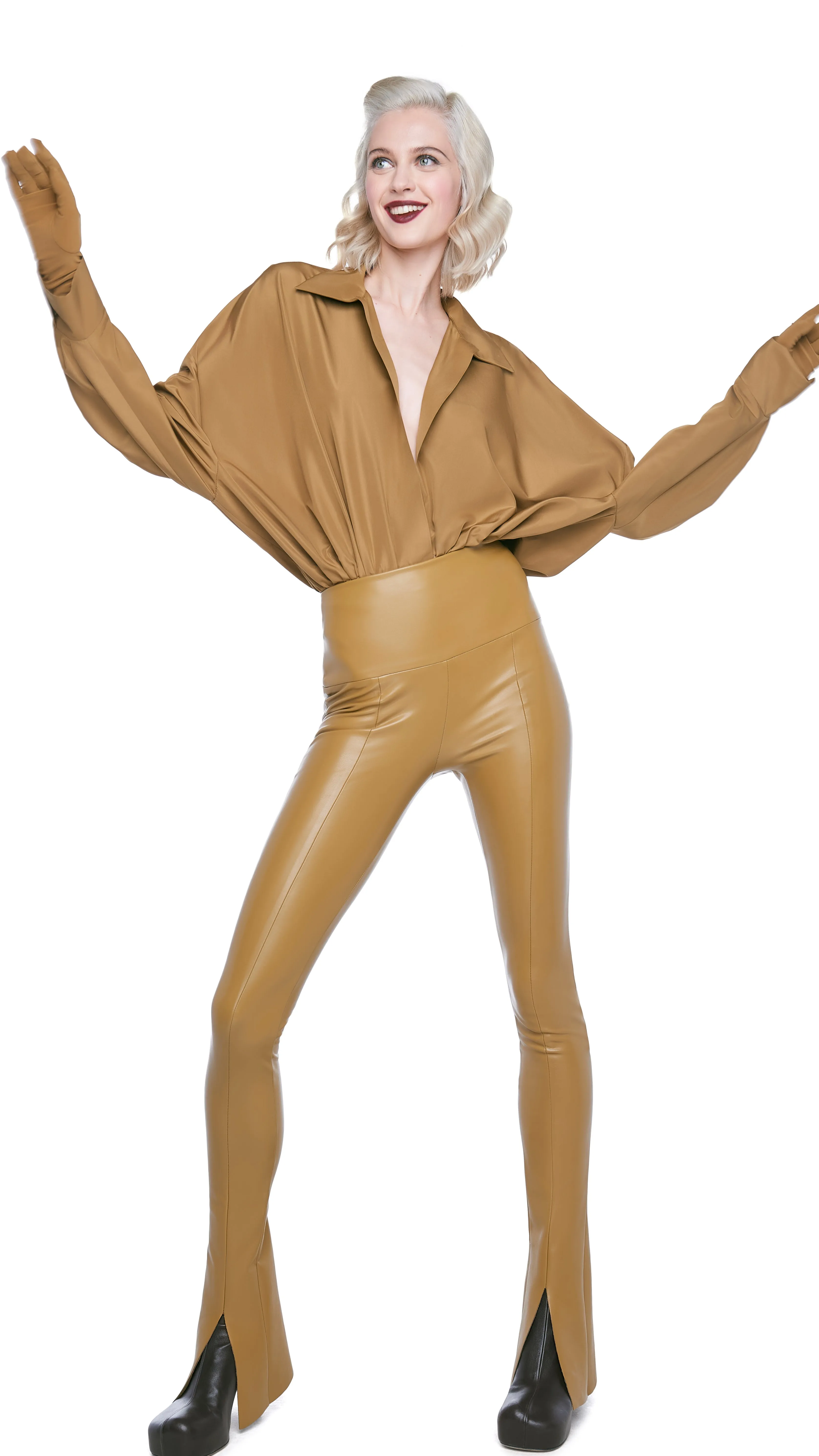 SUPER OS BF NK SHIRT BODYSUIT sold by Norma Kamali product image thumbnail 4