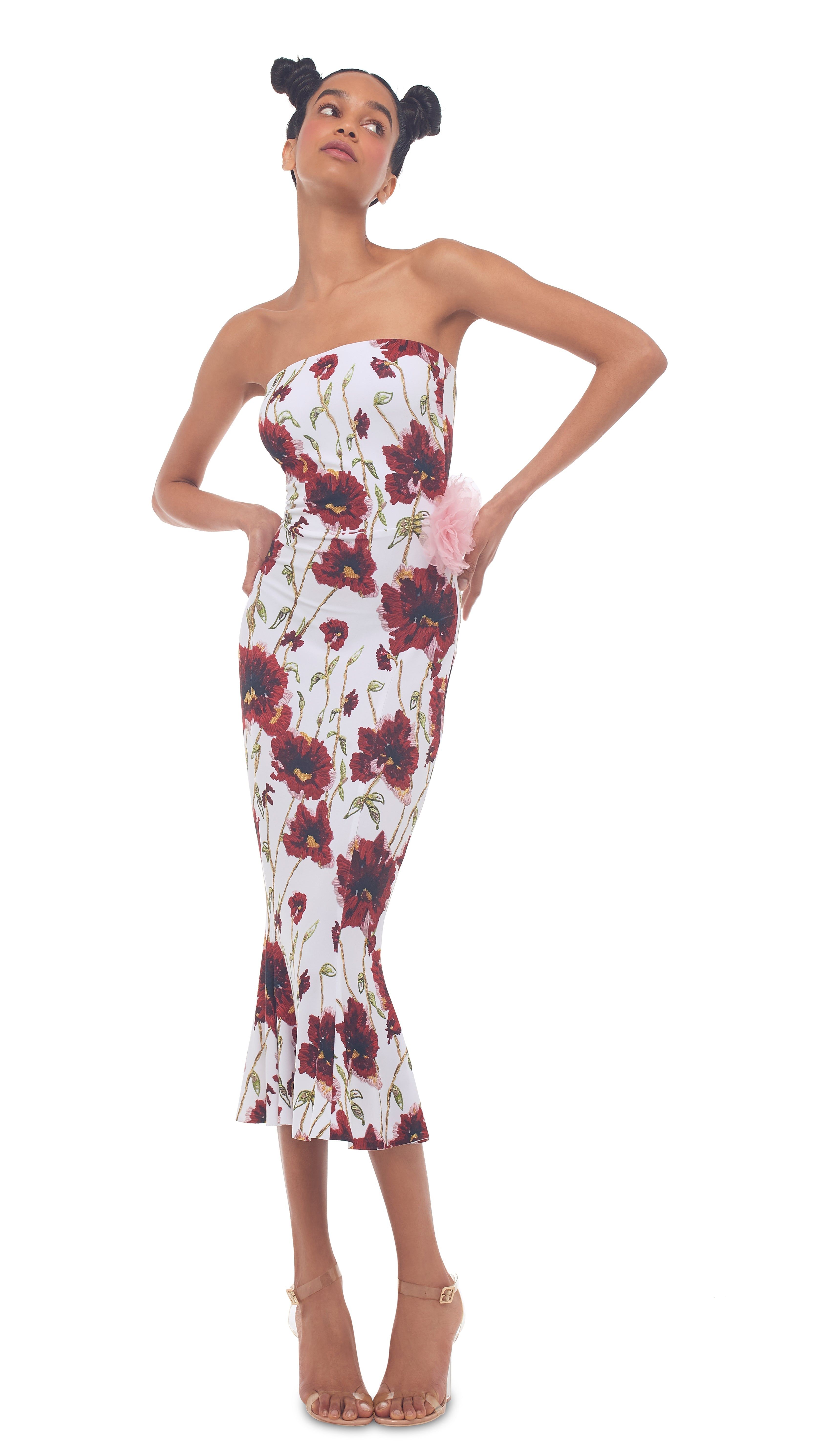 STRAPLESS FISHTAIL DRESS sold by Norma Kamali product image thumbnail 5