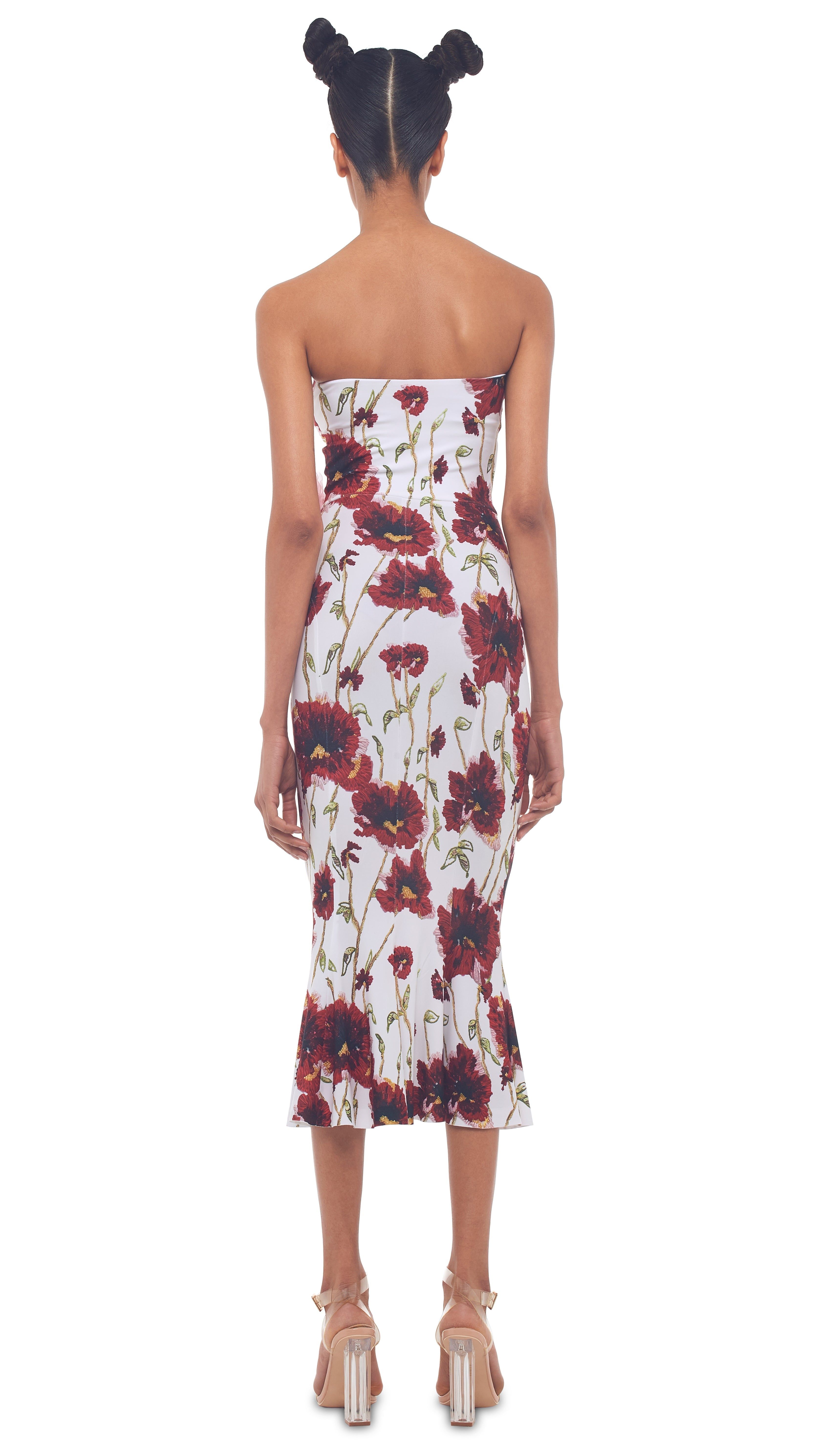 STRAPLESS FISHTAIL DRESS sold by Norma Kamali product image thumbnail 3