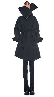 OS SIDE SNAP JACKET TO KNEE sold by Norma Kamali