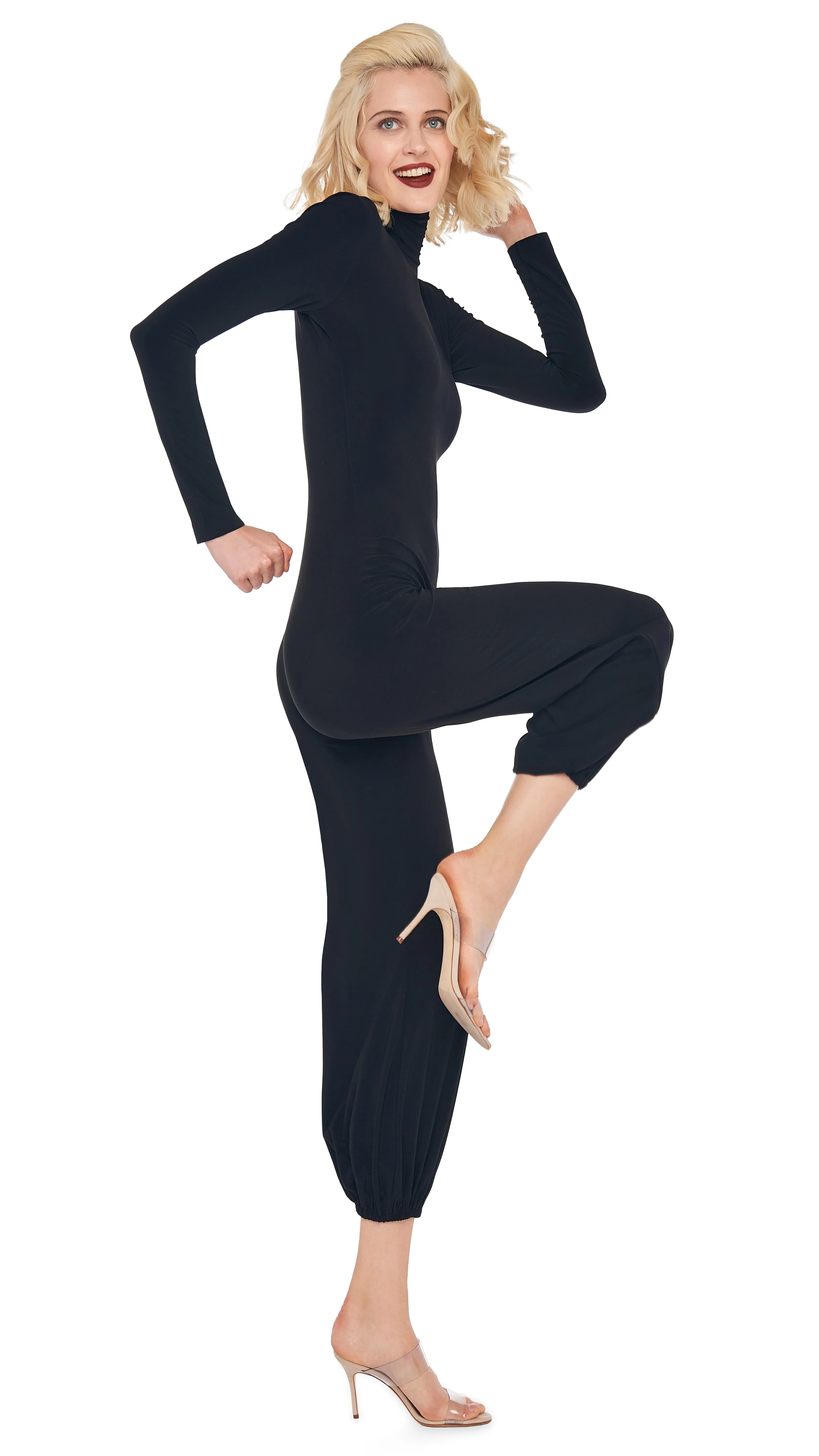 TURTLE JOG JUMPSUIT sold by Norma Kamali product image thumbnail 4