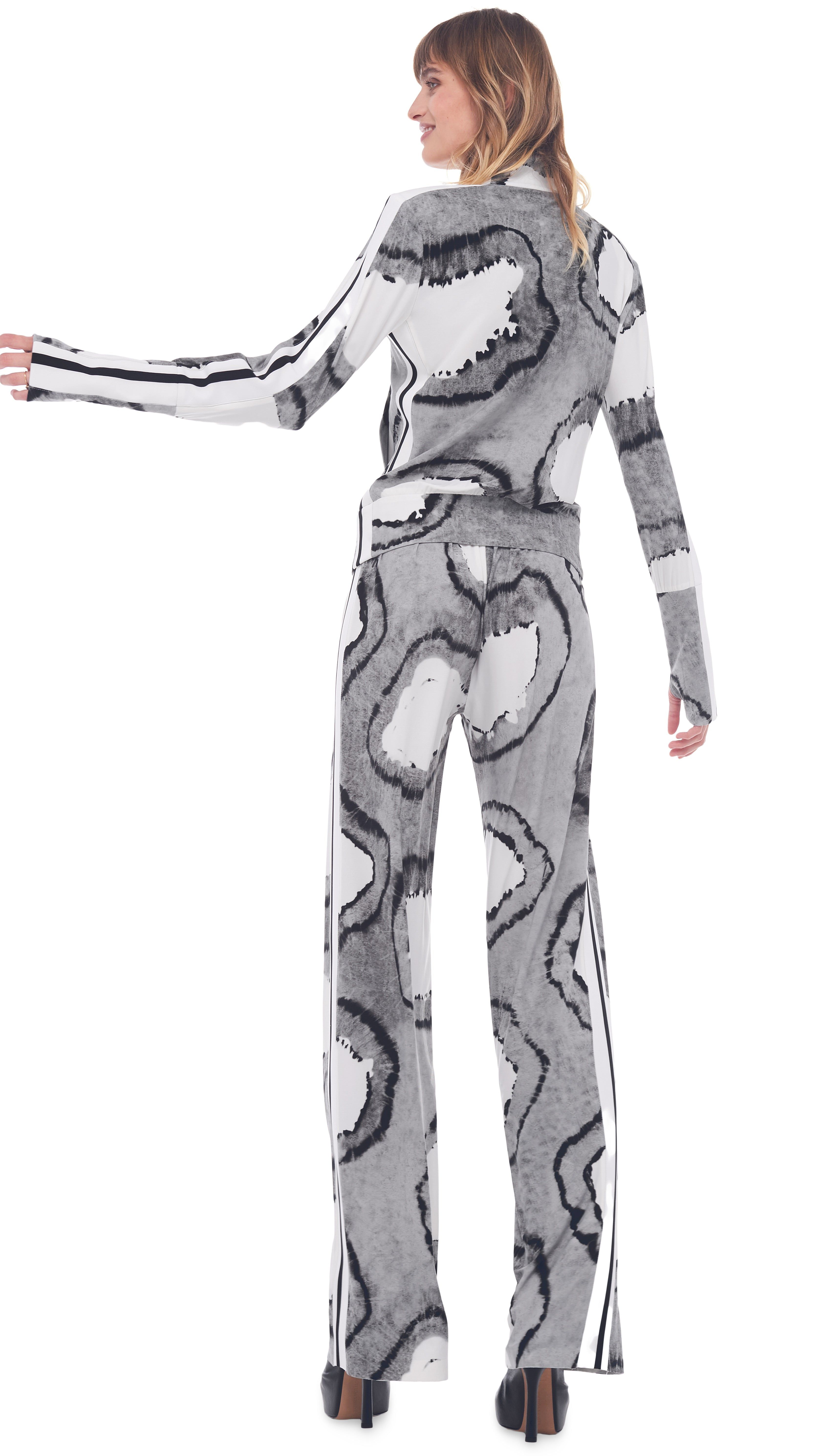 SIDE STRIPE BF SWEATPANT sold by Norma Kamali product image thumbnail 3