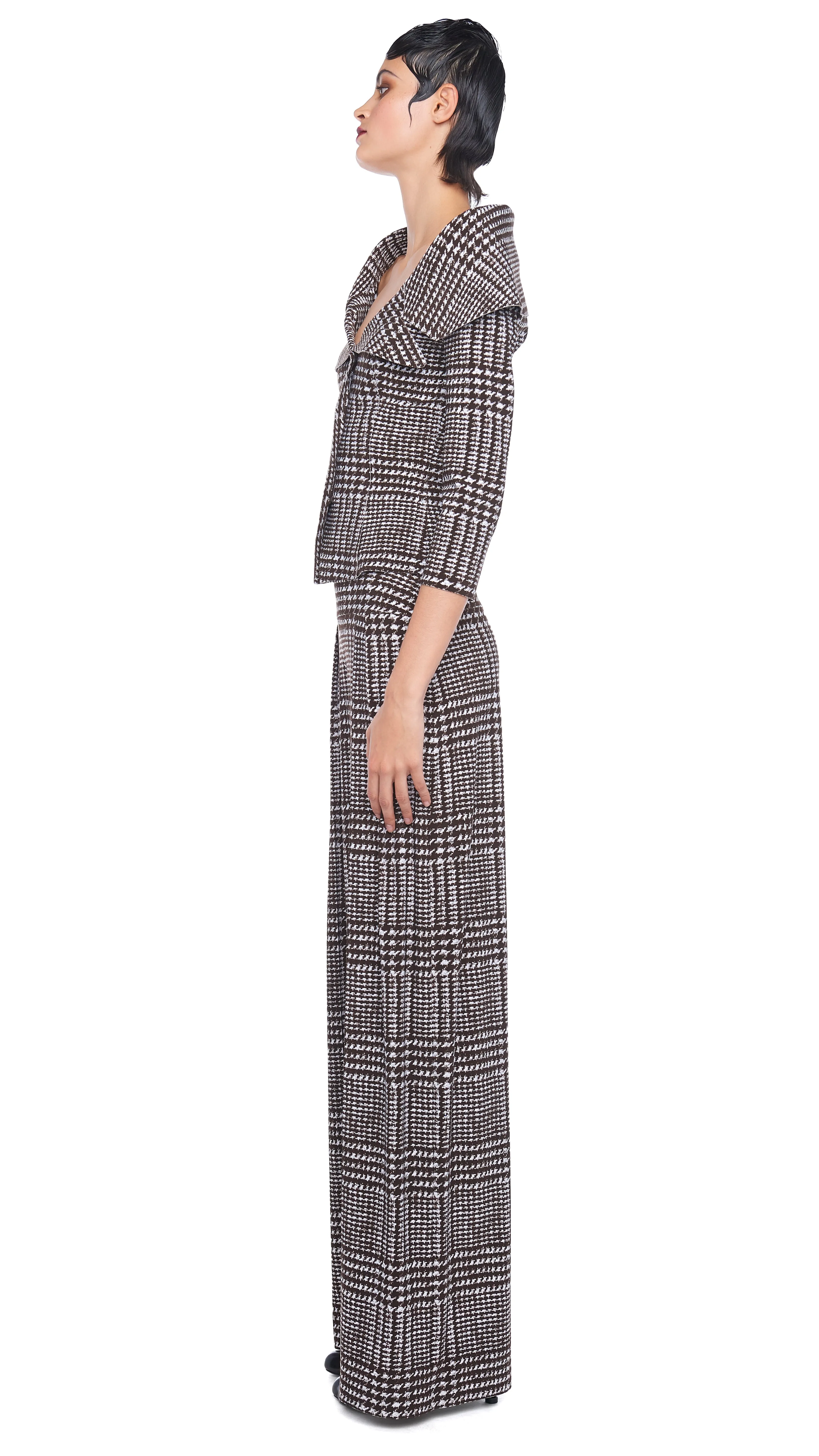 HIGH WAIST PLEAT PANT sold by Norma Kamali product image thumbnail 2