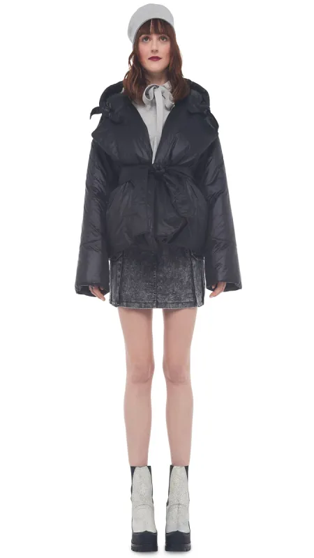 HOODED SLEEPING BAG JACKET sold by Norma Kamali