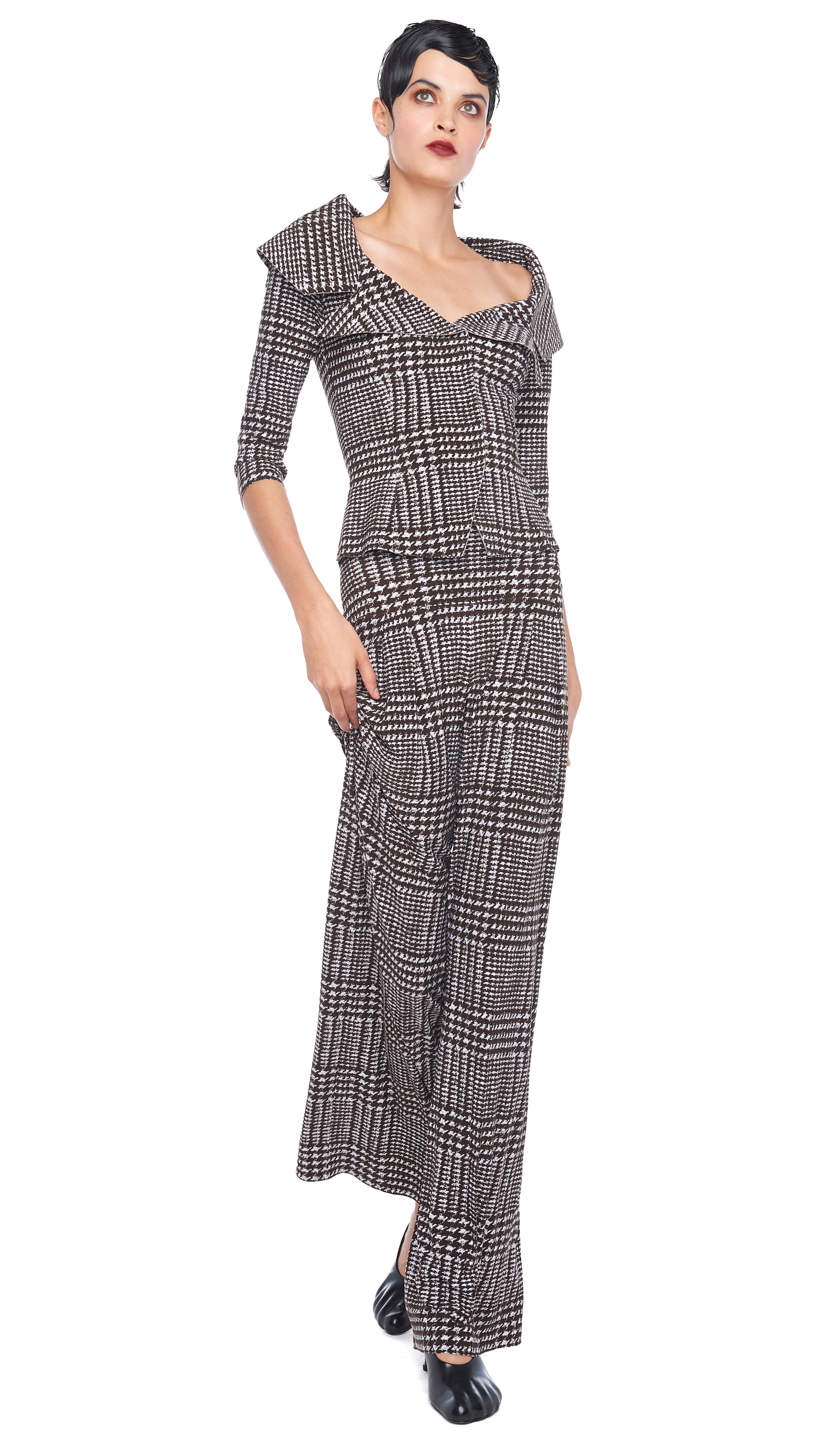 HIGH WAIST PLEAT PANT sold by Norma Kamali product image thumbnail 5