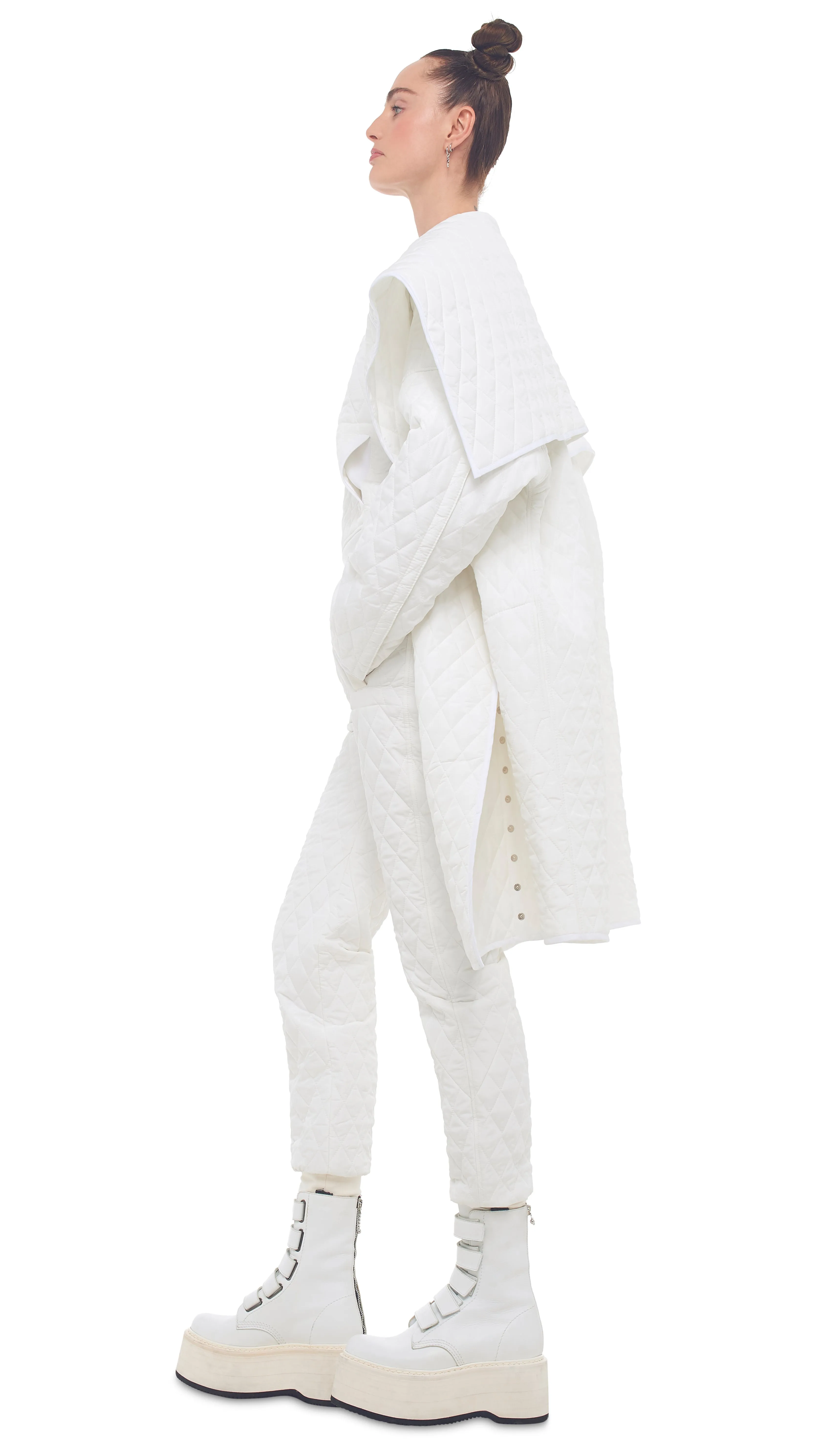 OS SIDE SNAP JACKET TO KNEE sold by Norma Kamali product image thumbnail 2