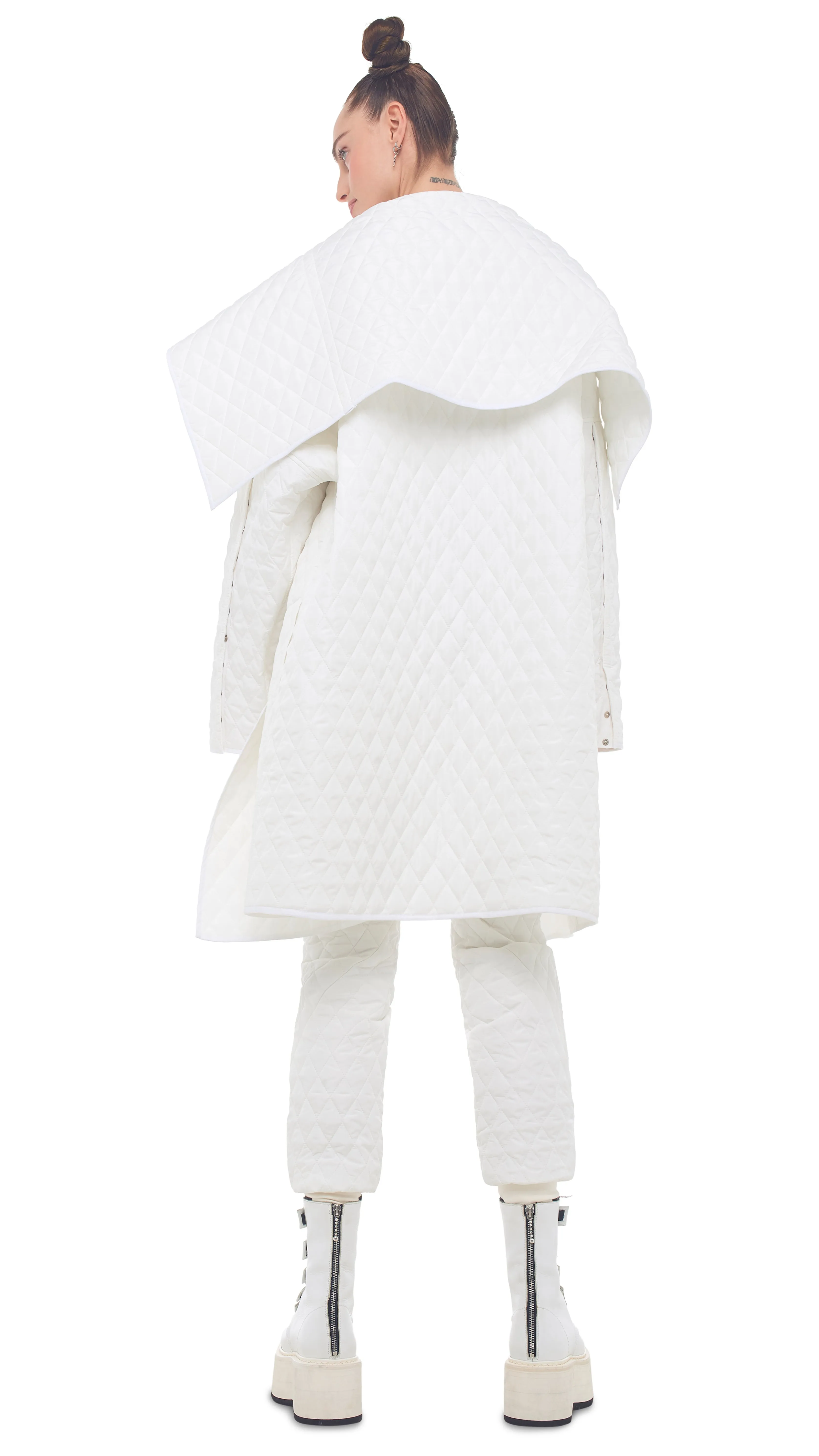 OS SIDE SNAP JACKET TO KNEE sold by Norma Kamali product image thumbnail 3