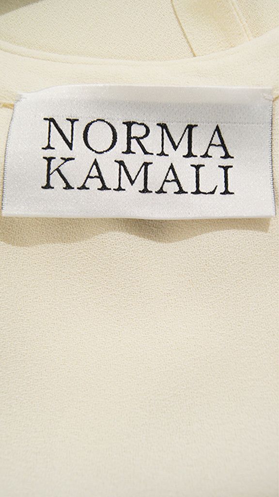 LONG VNECK DRESS WITH TIE BACK sold by Norma Kamali product image thumbnail 3