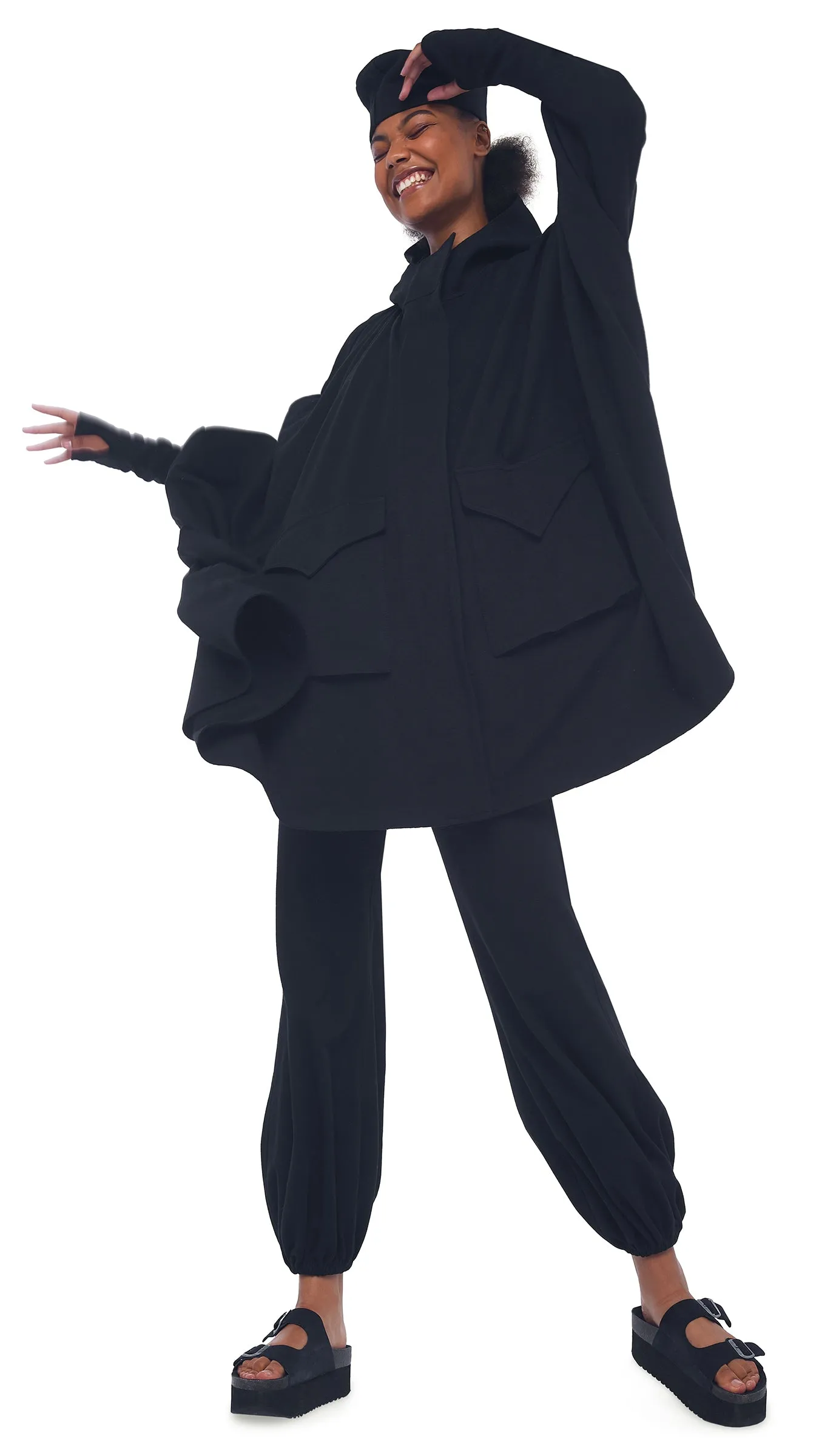 BF PUFF JOG PANT sold by Norma Kamali product image thumbnail 4