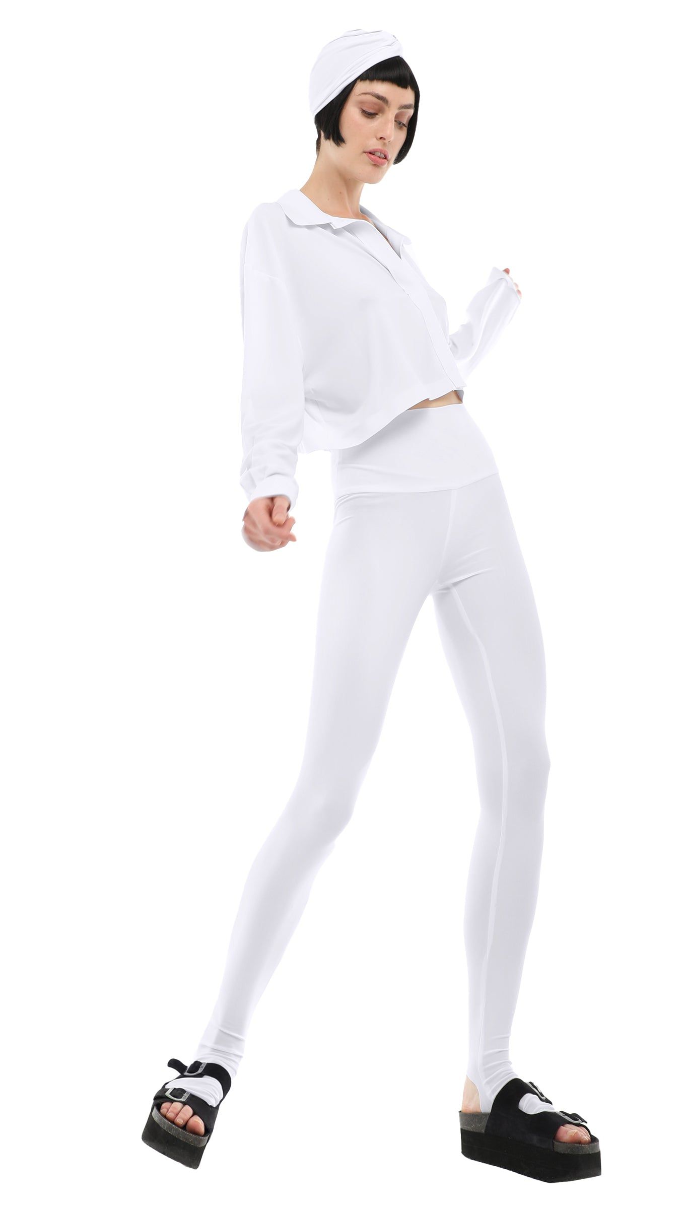 OVERSIZED BF CROP NK SHIRT sold by Norma Kamali product image thumbnail 4