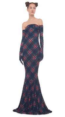 STRAPLESS FISHTAIL GOWN sold by Norma Kamali