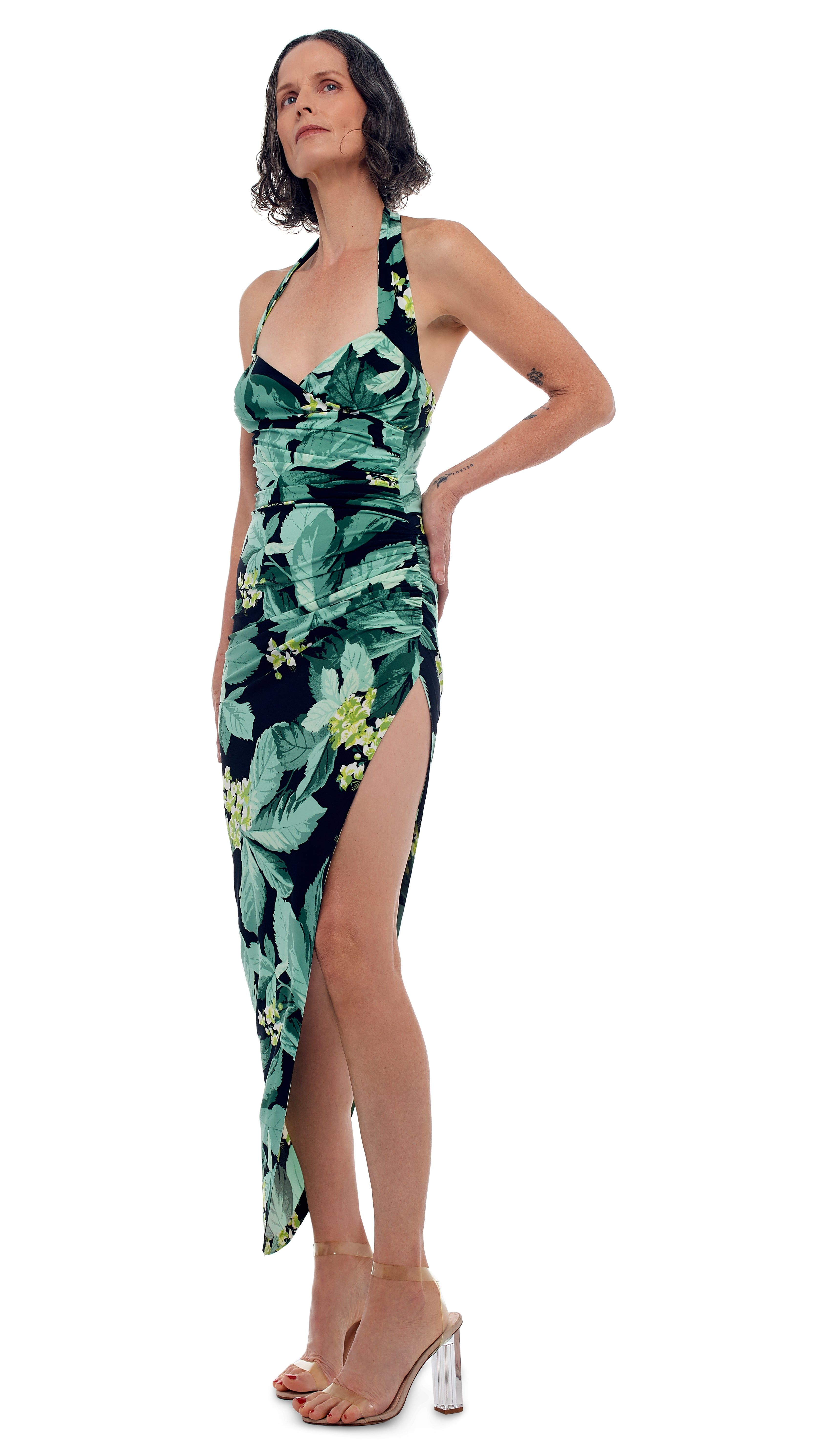 CAYLA SIDE DRAPE GOWN sold by Norma Kamali product image thumbnail 4