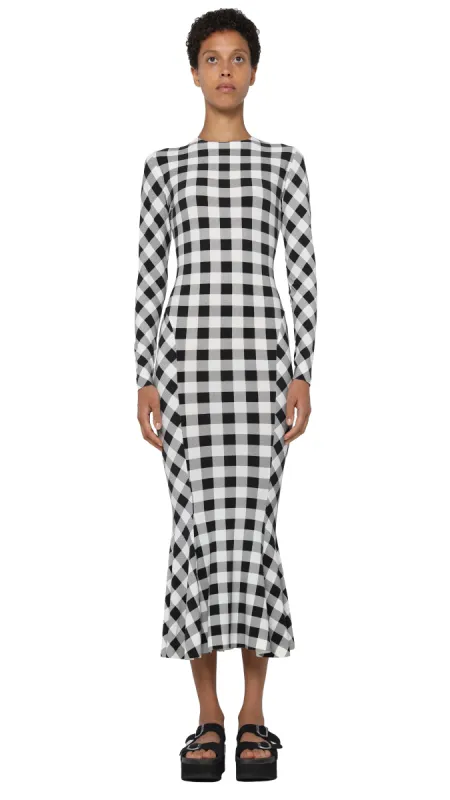 CREW FISHTAIL DRESS made by Norma Kamali