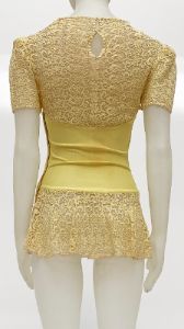 FLOWER LACE PEEKABOO TOP sold by Norma Kamali