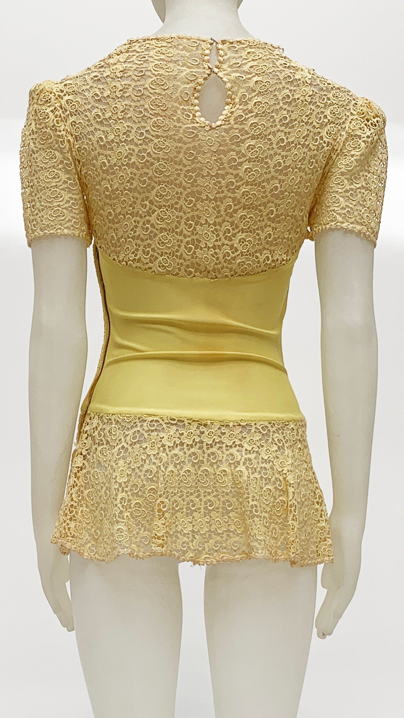 FLOWER LACE PEEKABOO TOP sold by Norma Kamali product image thumbnail 3