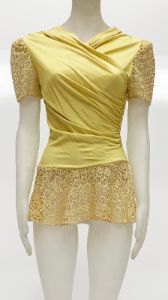 FLOWER LACE PEEKABOO TOP sold by Norma Kamali