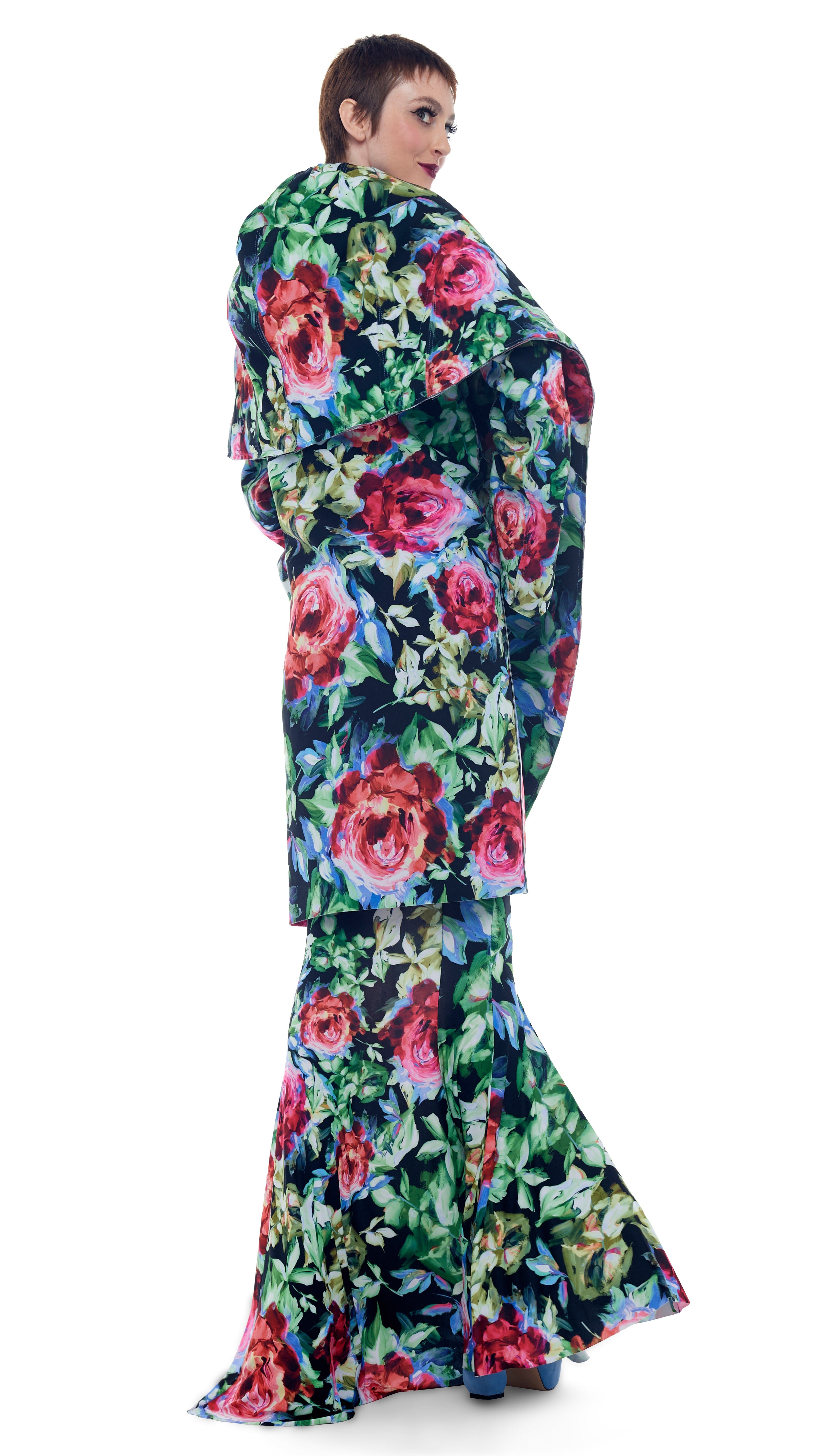 BONDED SHAWL COLLAR COAT sold by Norma Kamali product image thumbnail 4