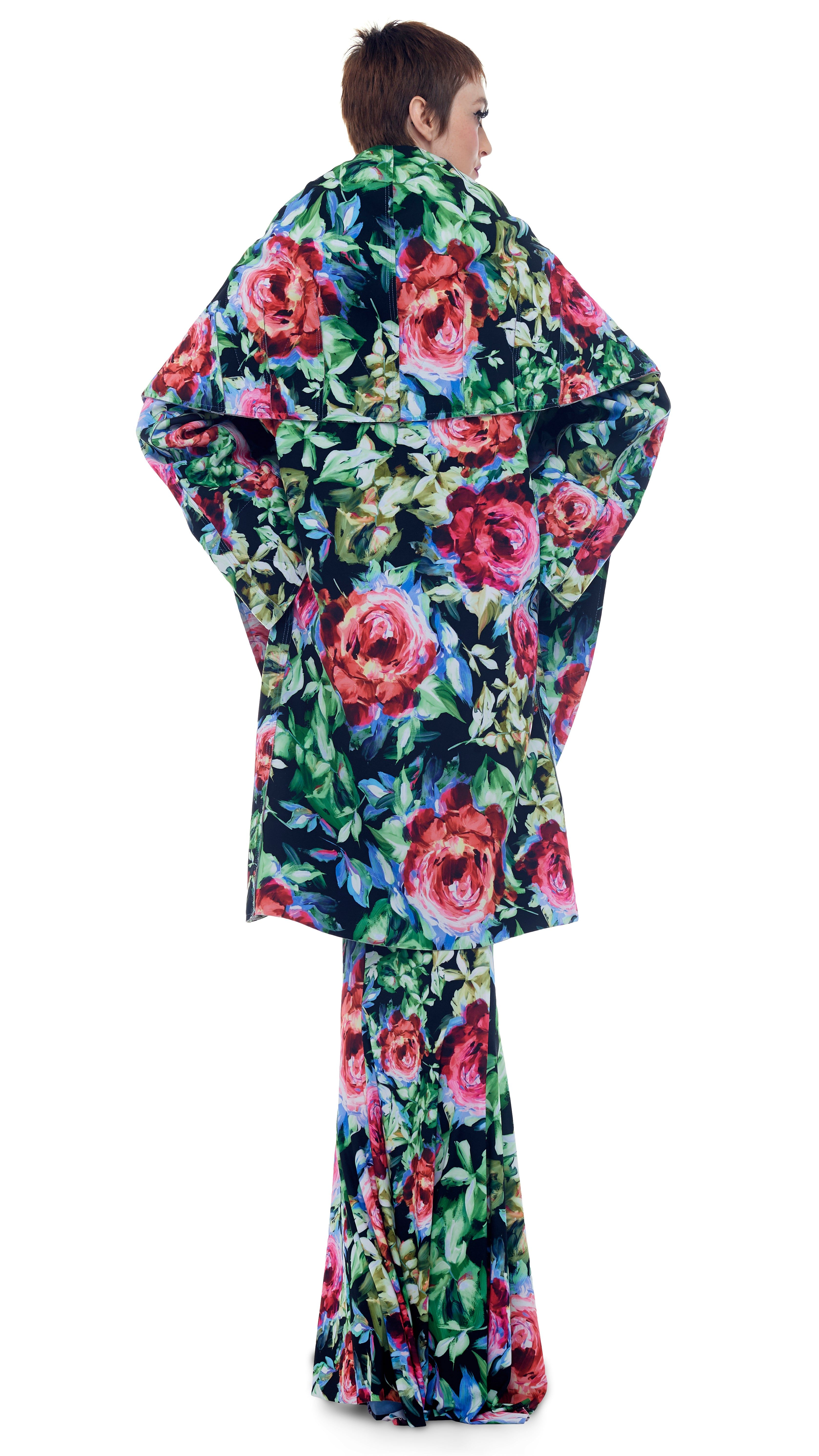 BONDED SHAWL COLLAR COAT sold by Norma Kamali product image thumbnail 3