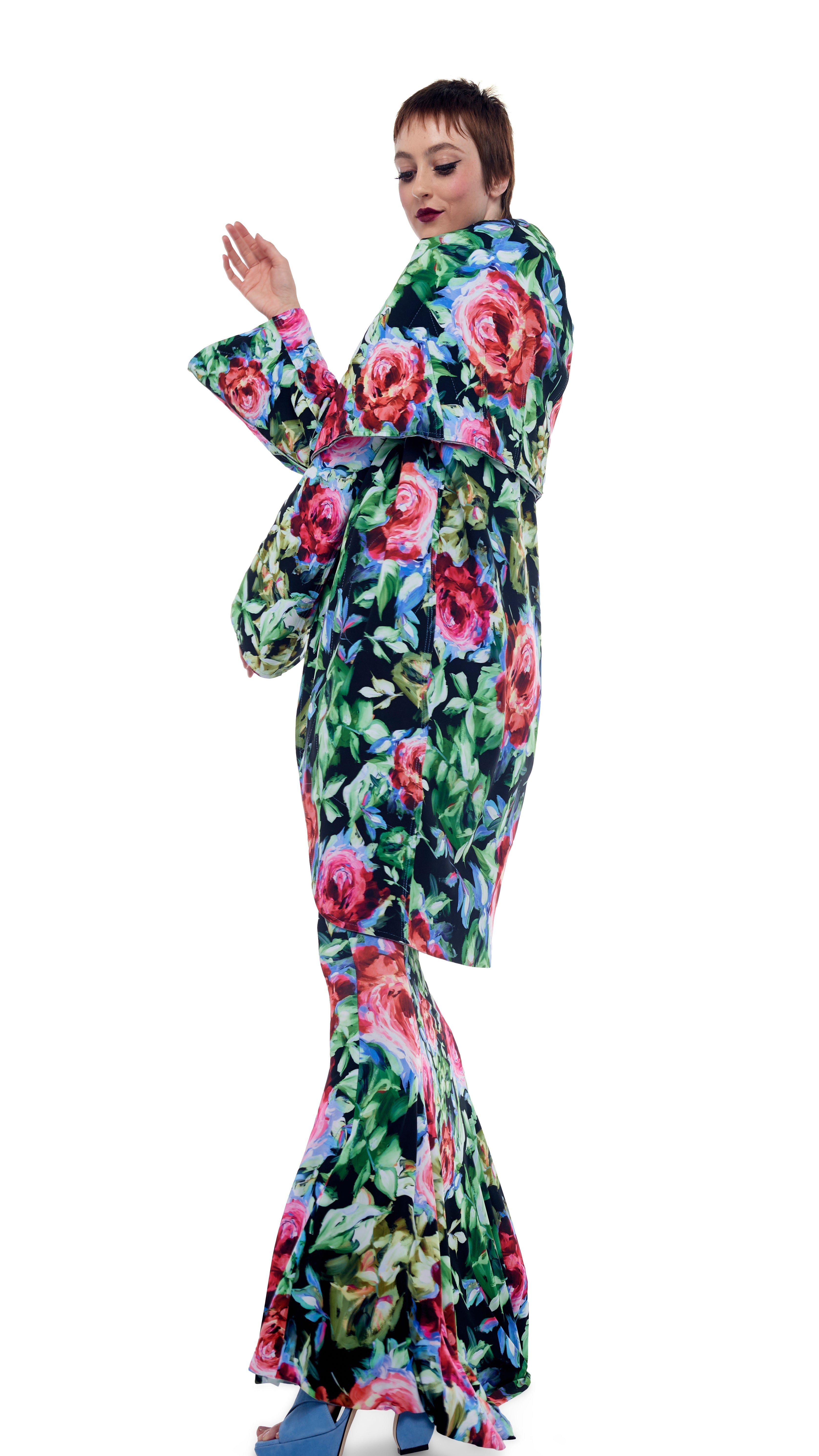 BONDED SHAWL COLLAR COAT sold by Norma Kamali product image thumbnail 5