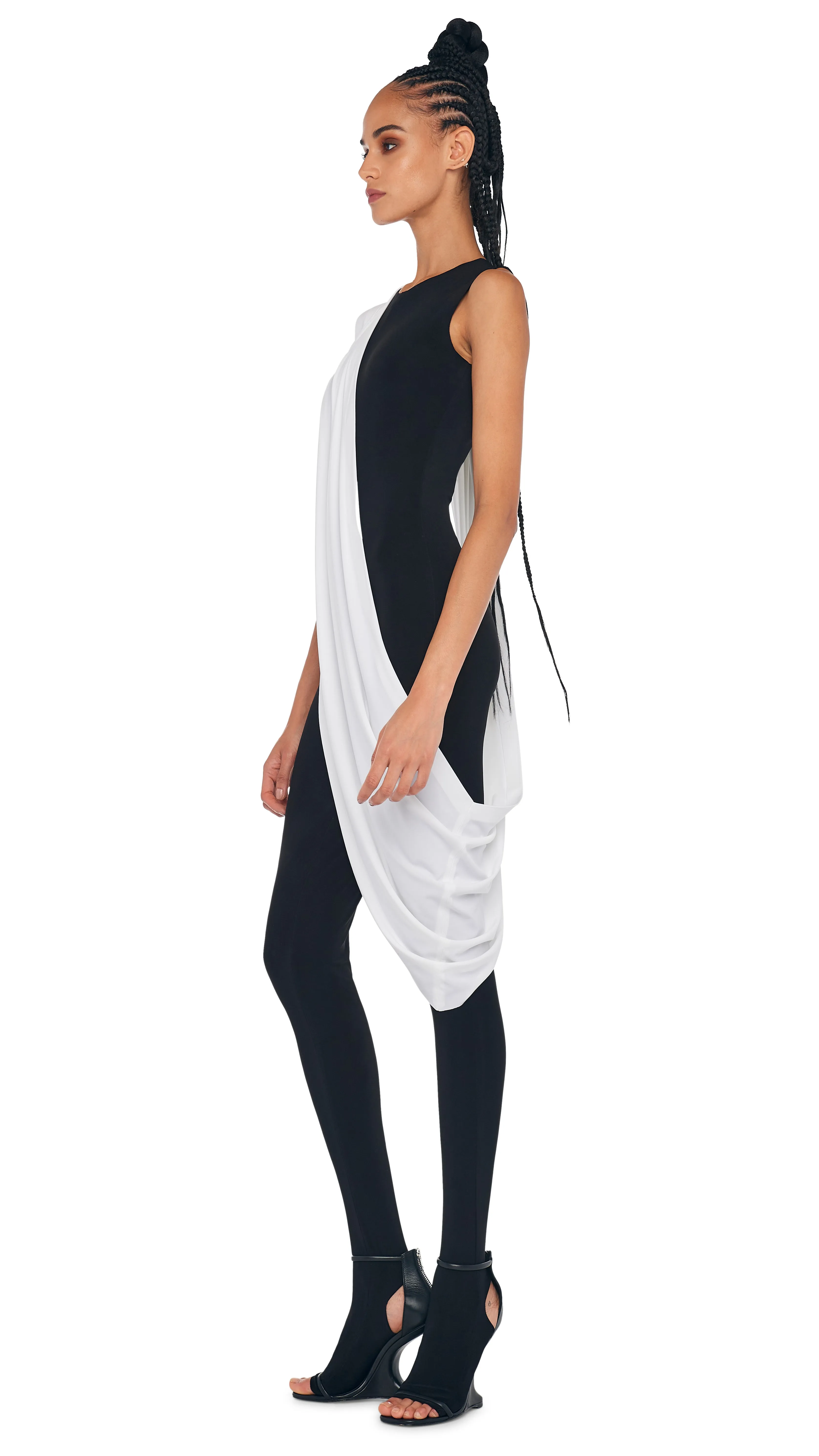 SLEEVELESS CATSUIT W/ FOOTIE sold by Norma Kamali product image thumbnail 2