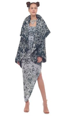 BONDED SHAWL COLLAR JACKET sold by Norma Kamali