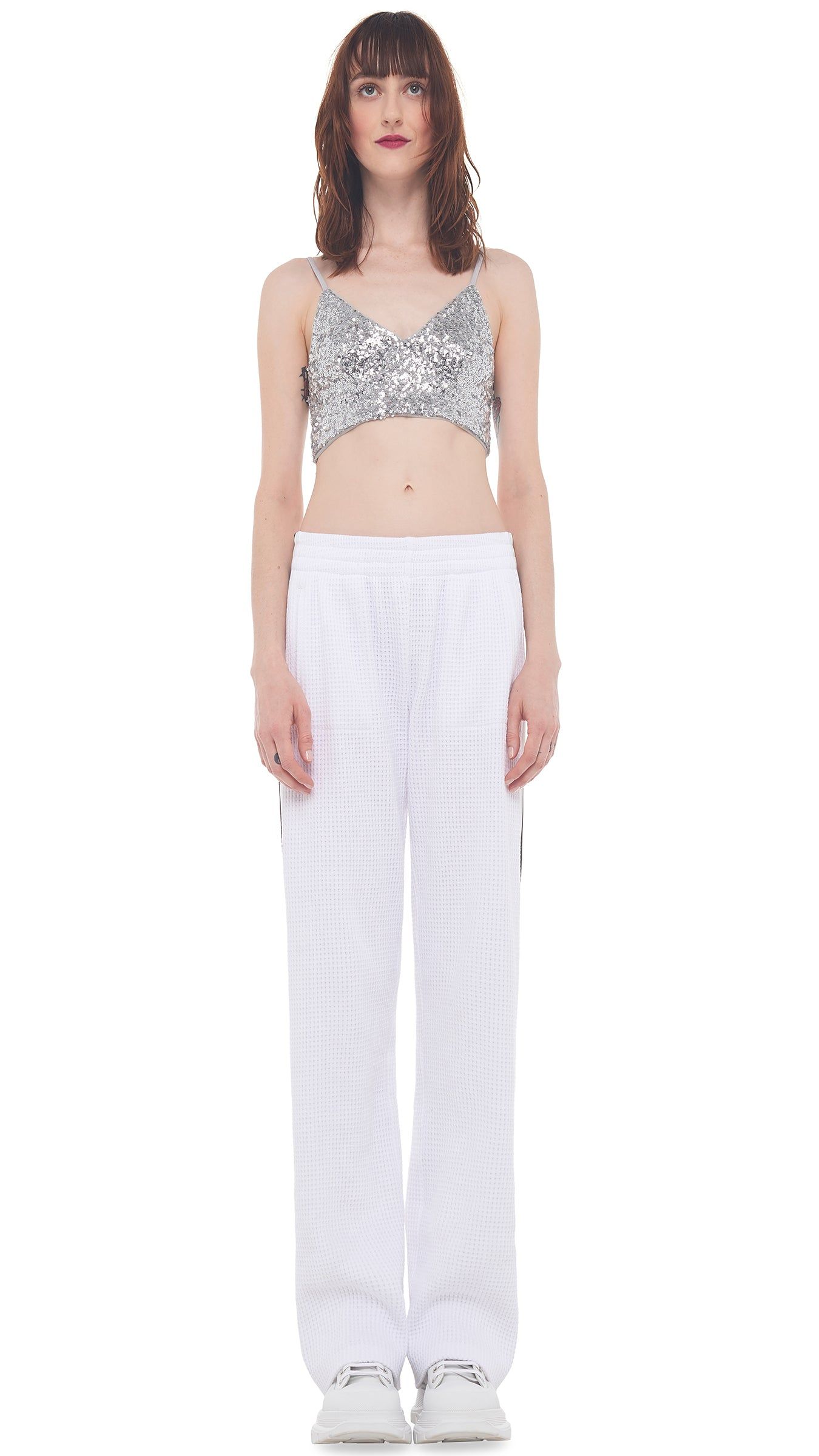 SIDE STRIPE BF SWEATPANT sold by Norma Kamali product image thumbnail 2