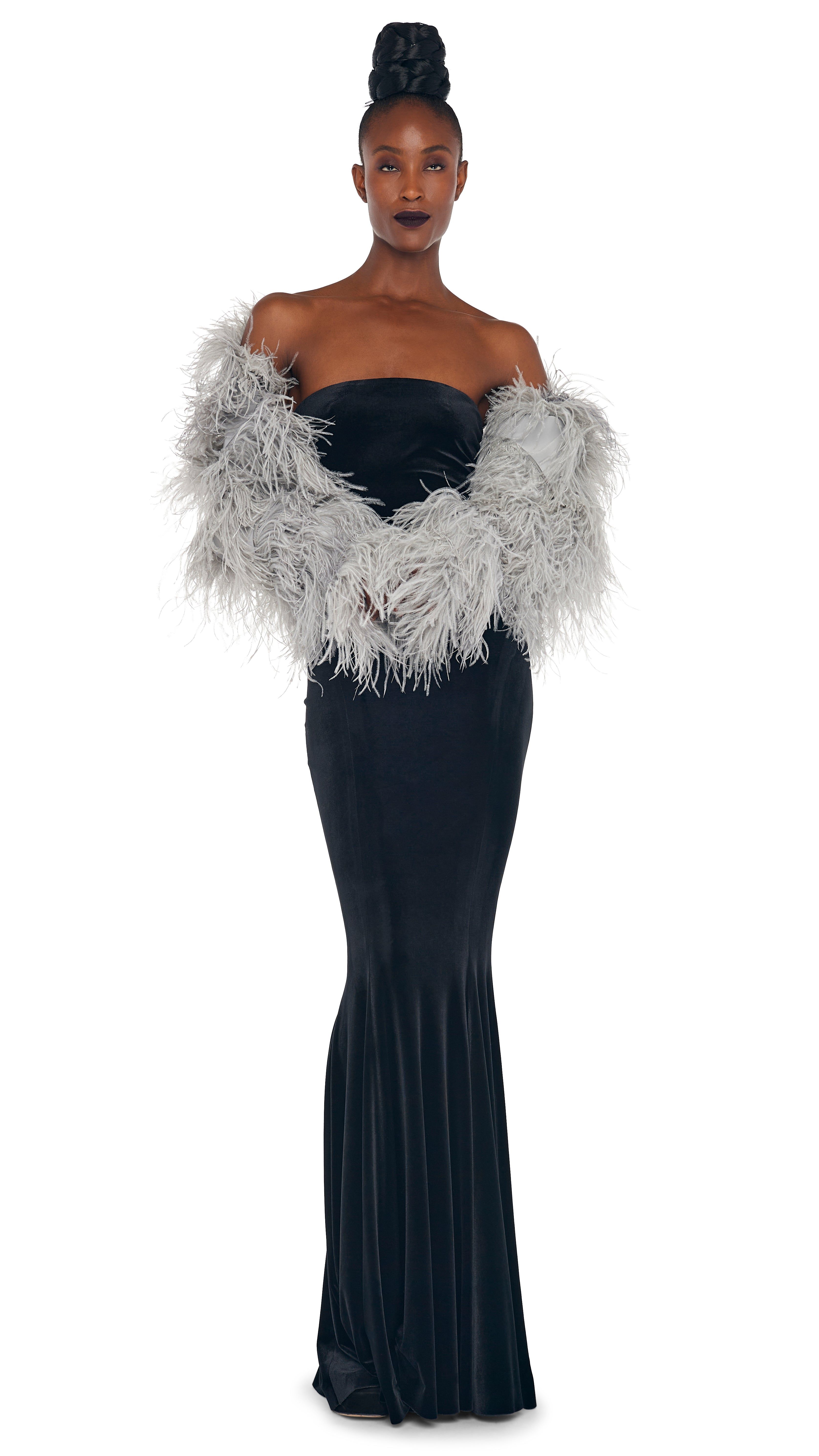 ALL OVER FEATHER JACKET sold by Norma Kamali