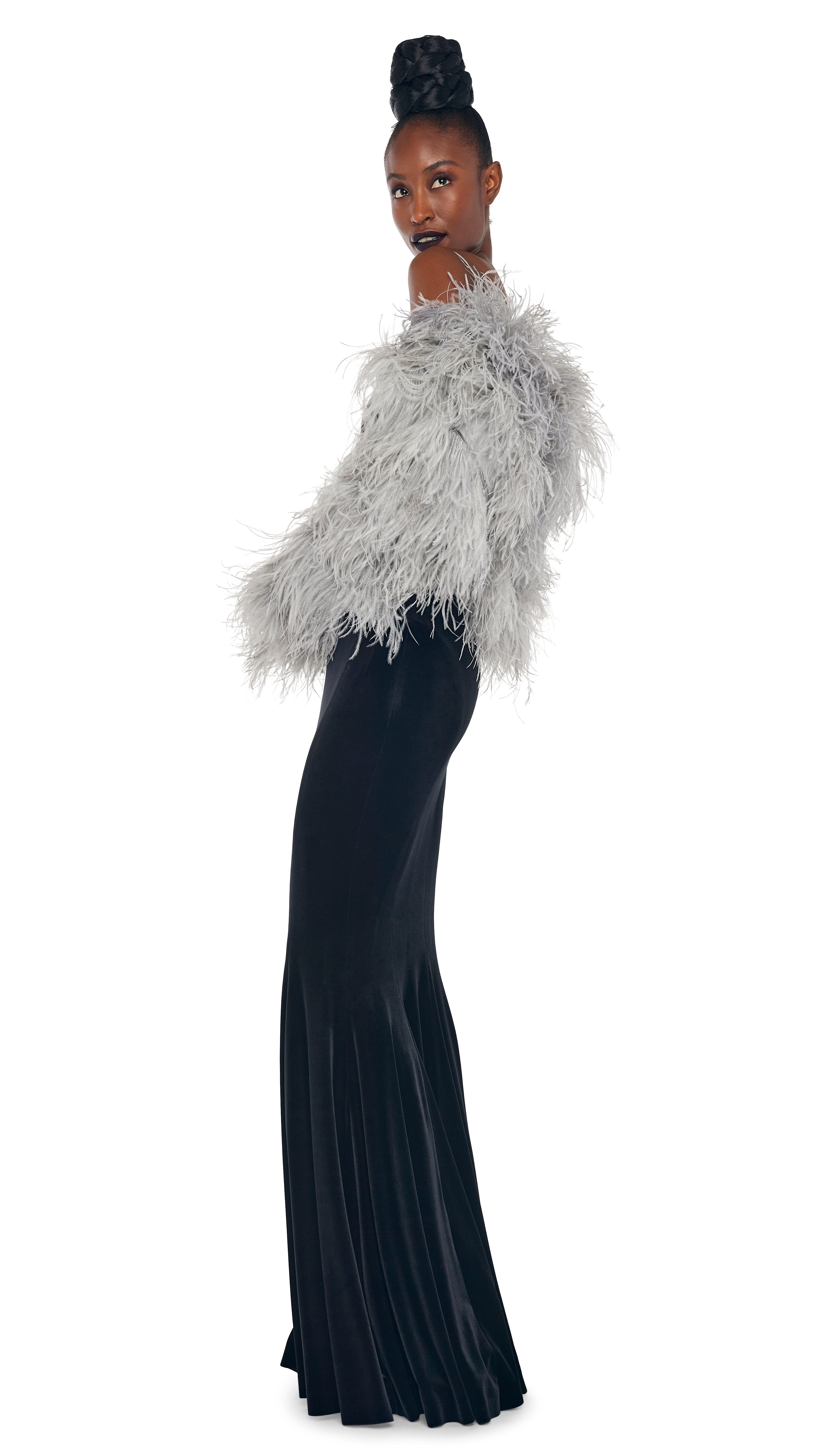 ALL OVER FEATHER JACKET sold by Norma Kamali product image thumbnail 2