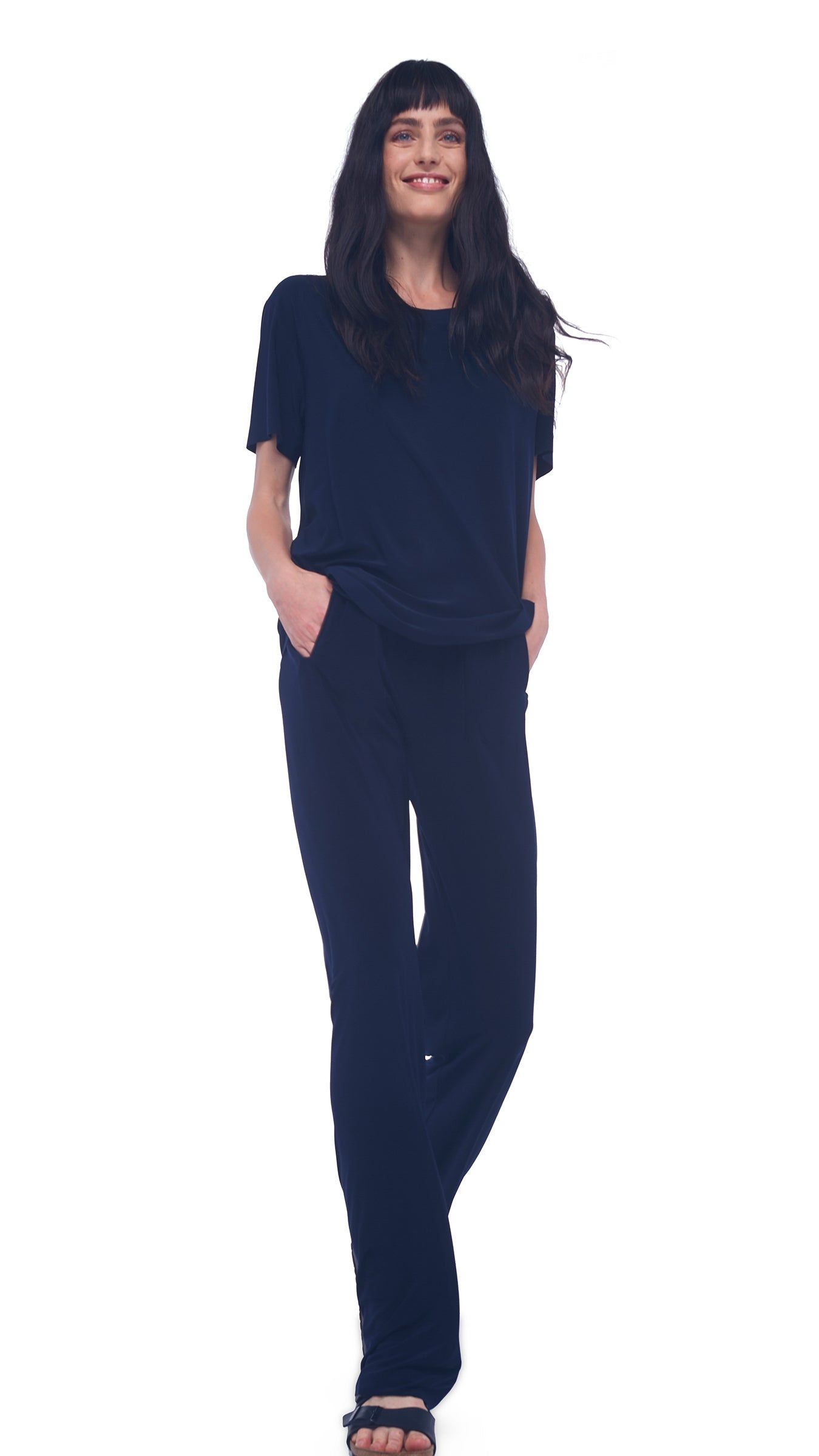 SHORT SLEEVE BOXY TOP sold by Norma Kamali product image thumbnail 5