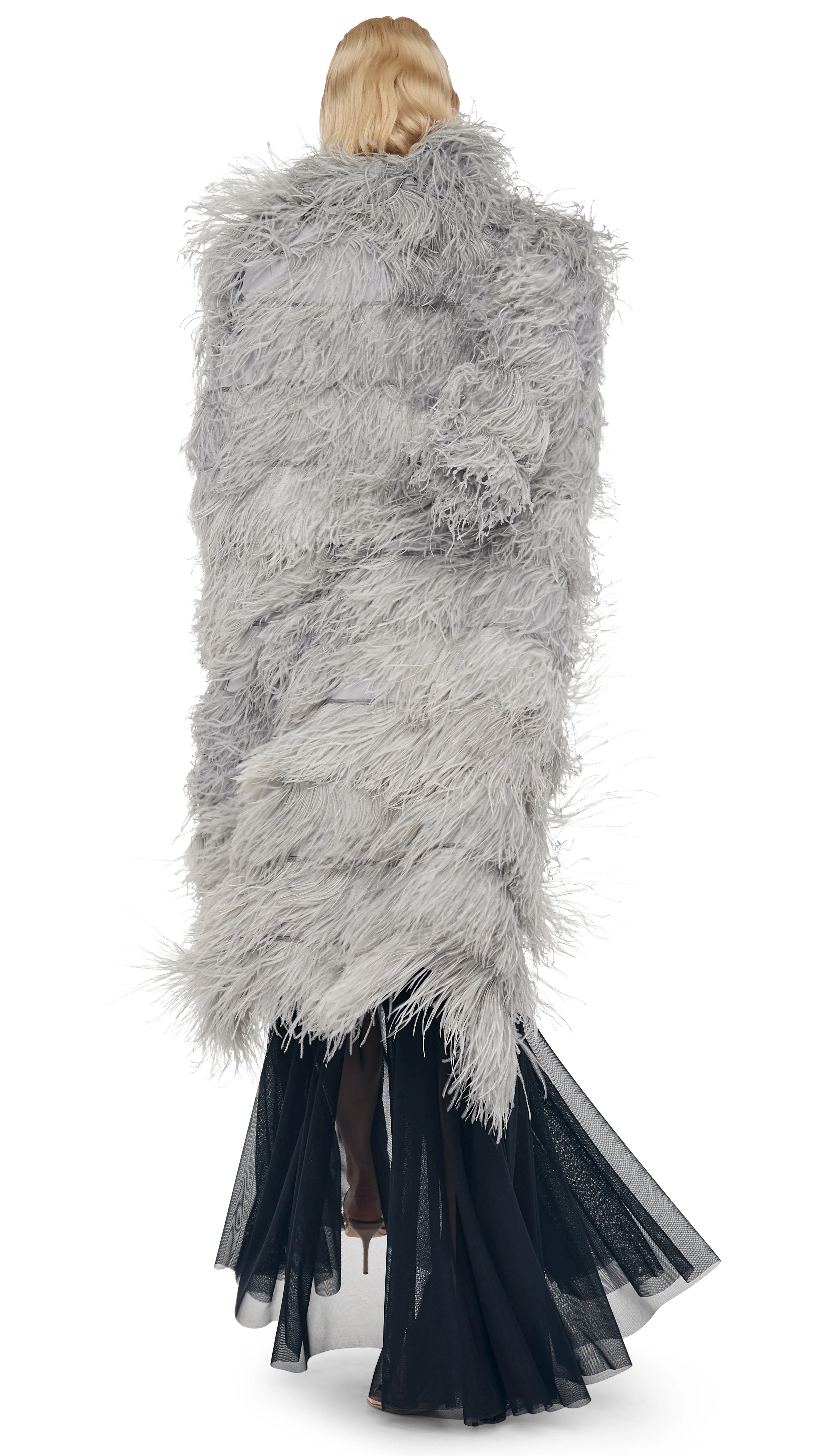 ALL OVER FEATHER JACKET sold by Norma Kamali product image thumbnail 3