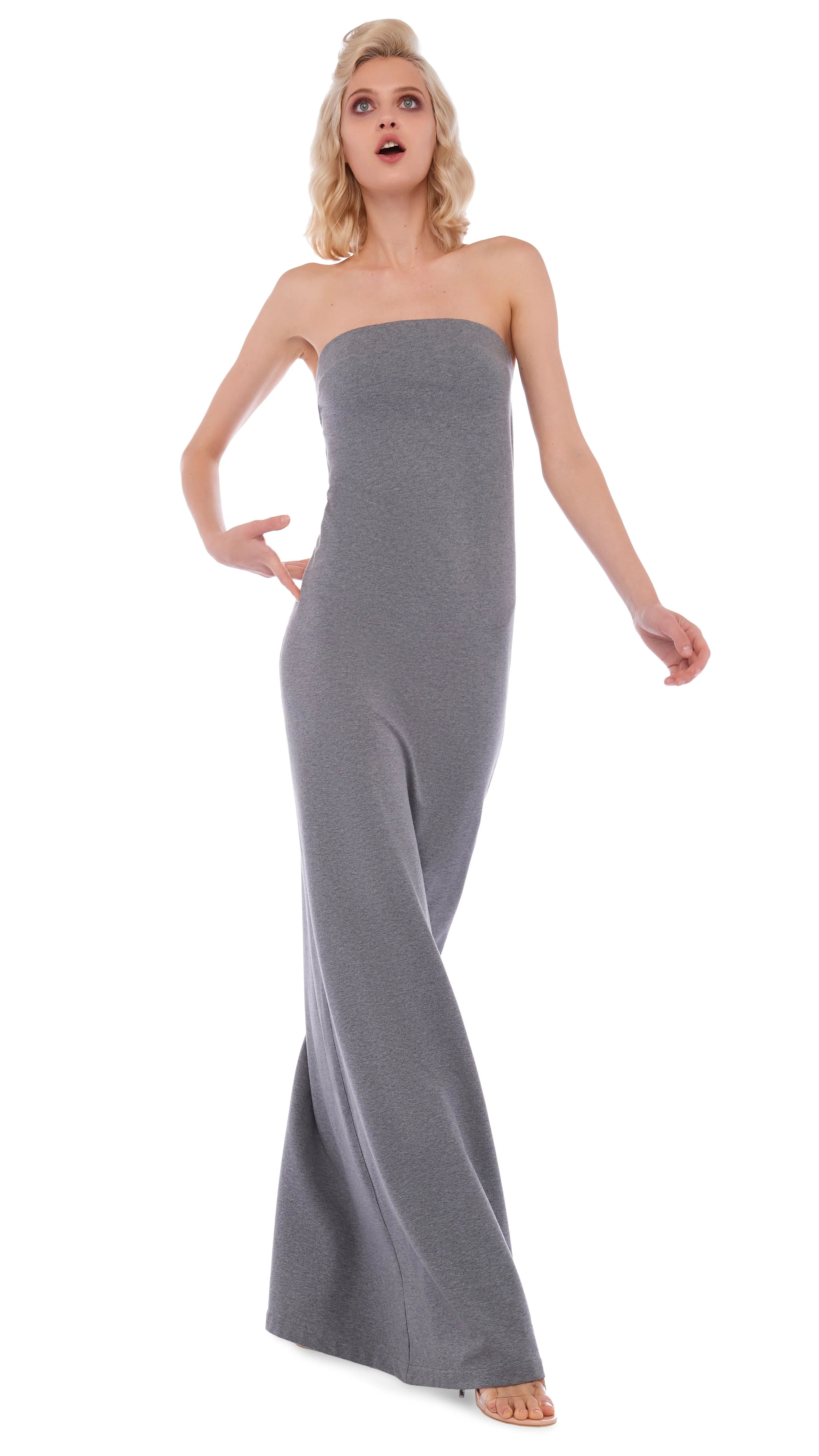 STRAPLESS SIDE SLIT GOWN sold by Norma Kamali product image thumbnail 5