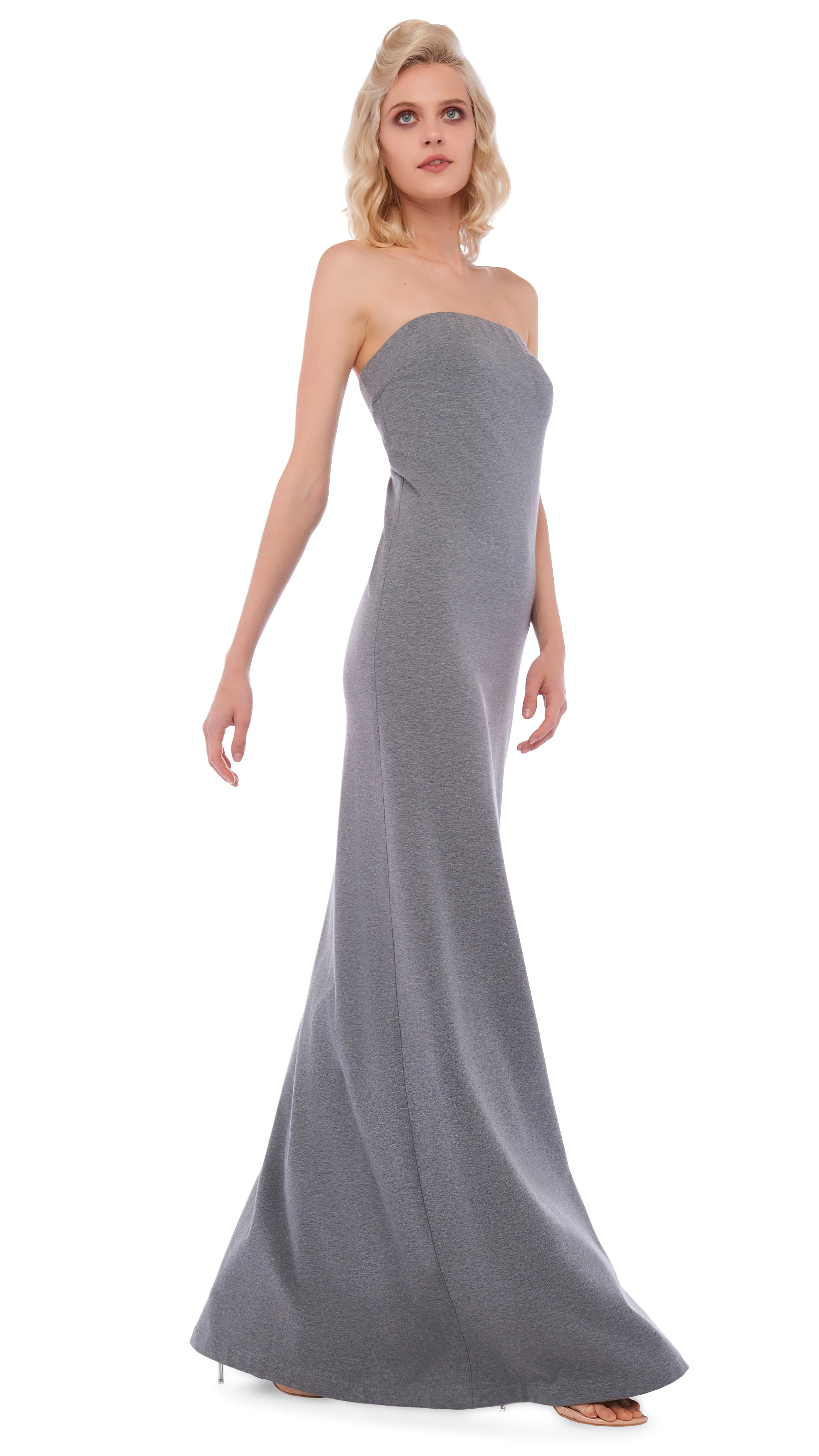STRAPLESS SIDE SLIT GOWN sold by Norma Kamali product image thumbnail 4