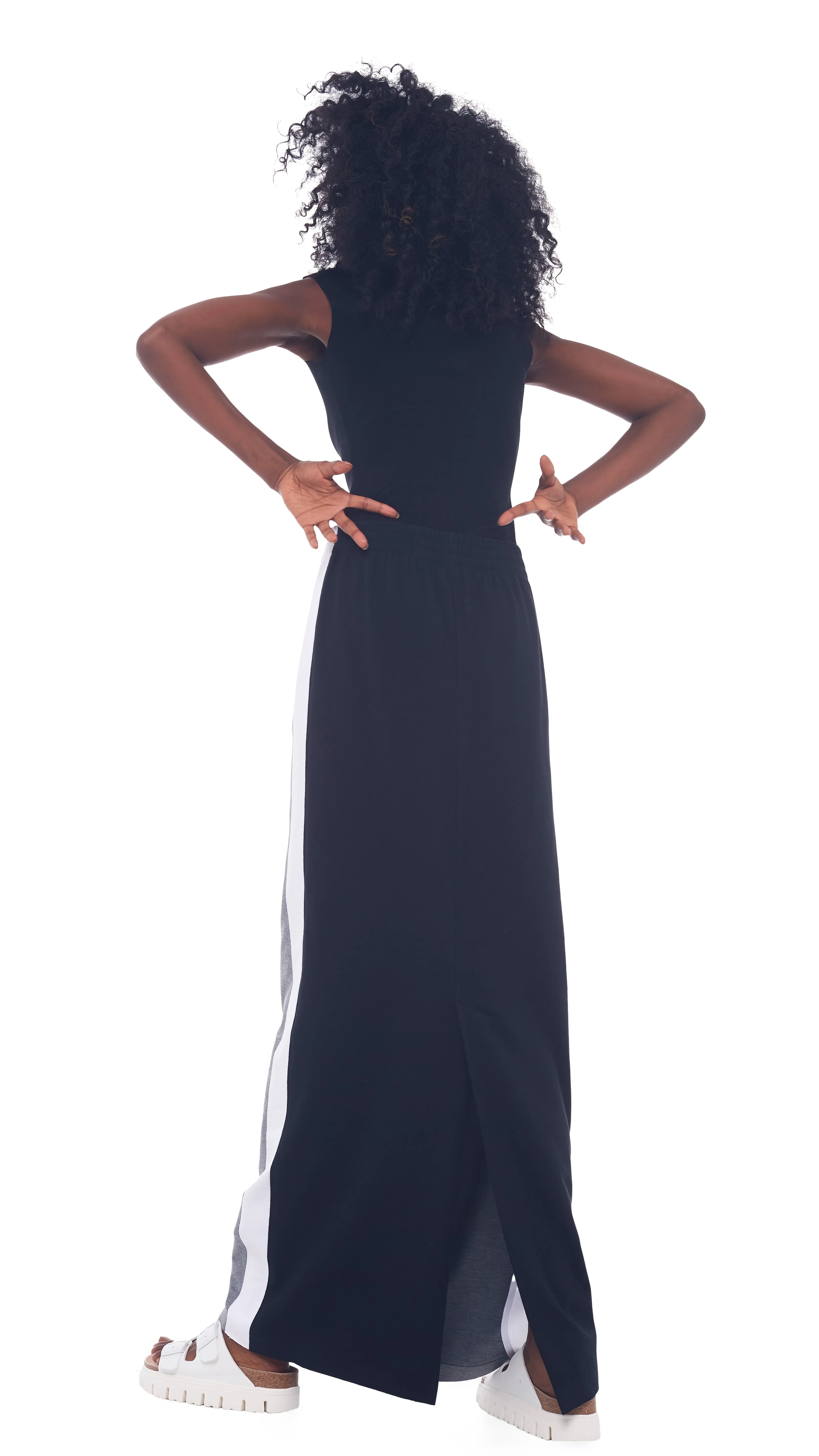 SIDE STRIPE BF SWEATSKIRT sold by Norma Kamali product image thumbnail 3