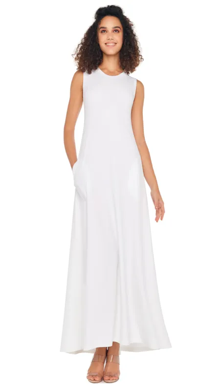 SLEEVELESS SWING MAXI DRESS sold by Norma Kamali