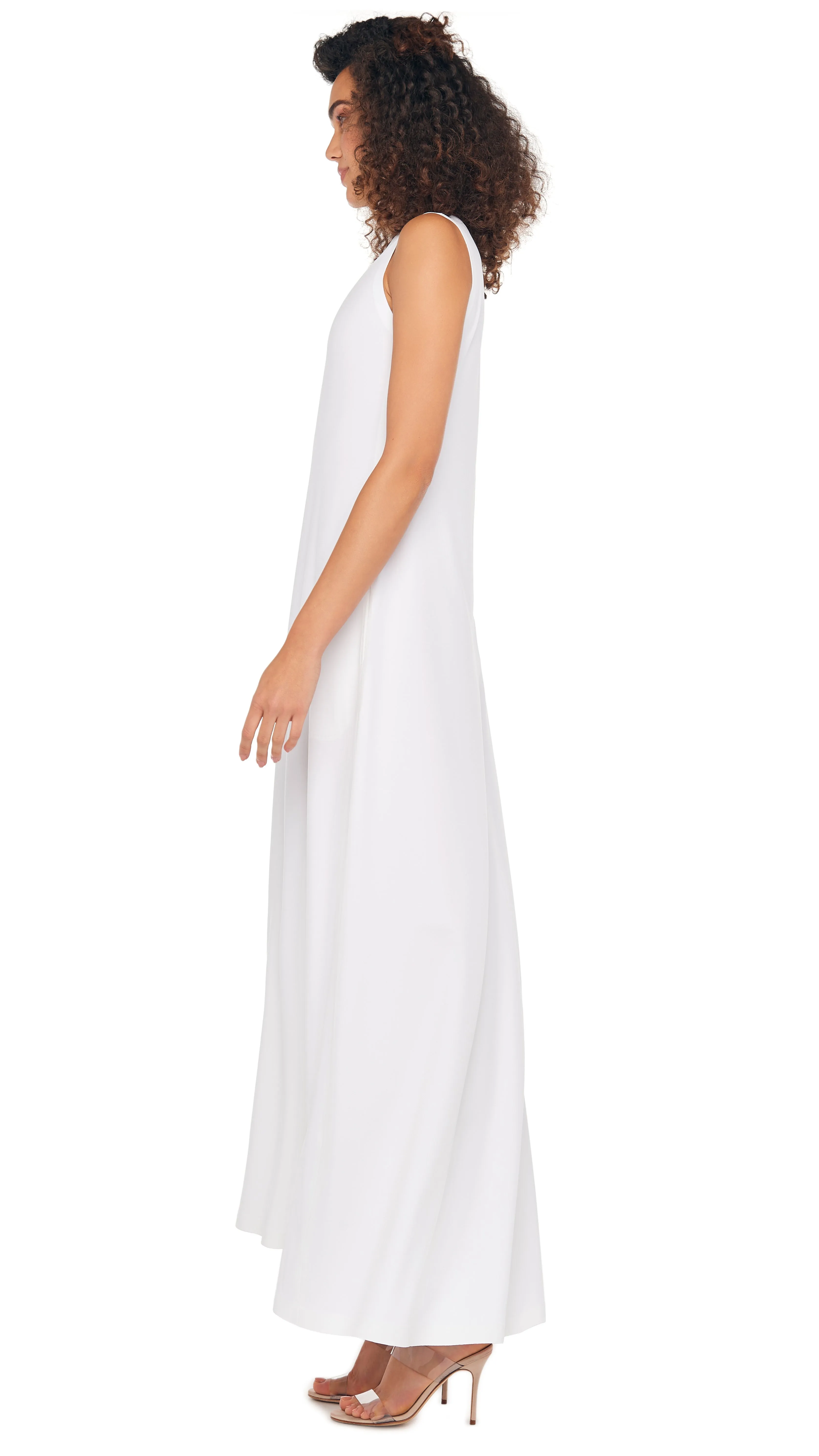 SLEEVELESS SWING MAXI DRESS sold by Norma Kamali product image thumbnail 2