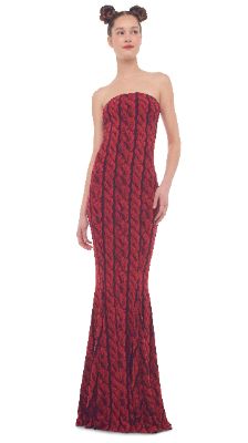 STRAPLESS FISHTAIL GOWN sold by Norma Kamali
