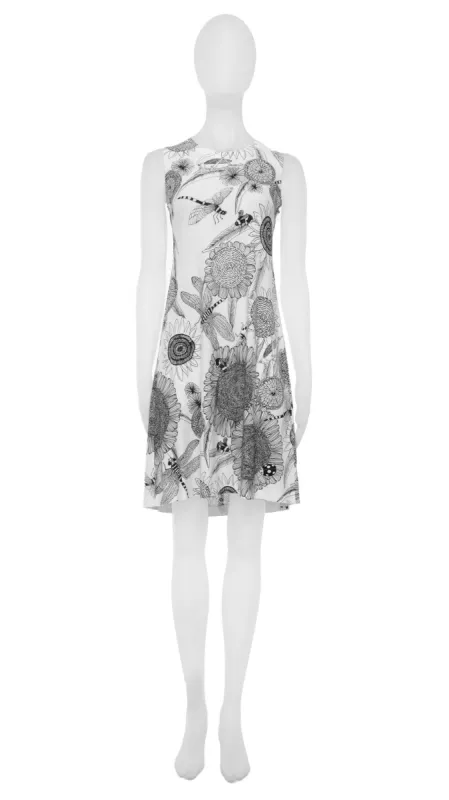 SLEEVELESS SWING DRESS sold by Norma Kamali