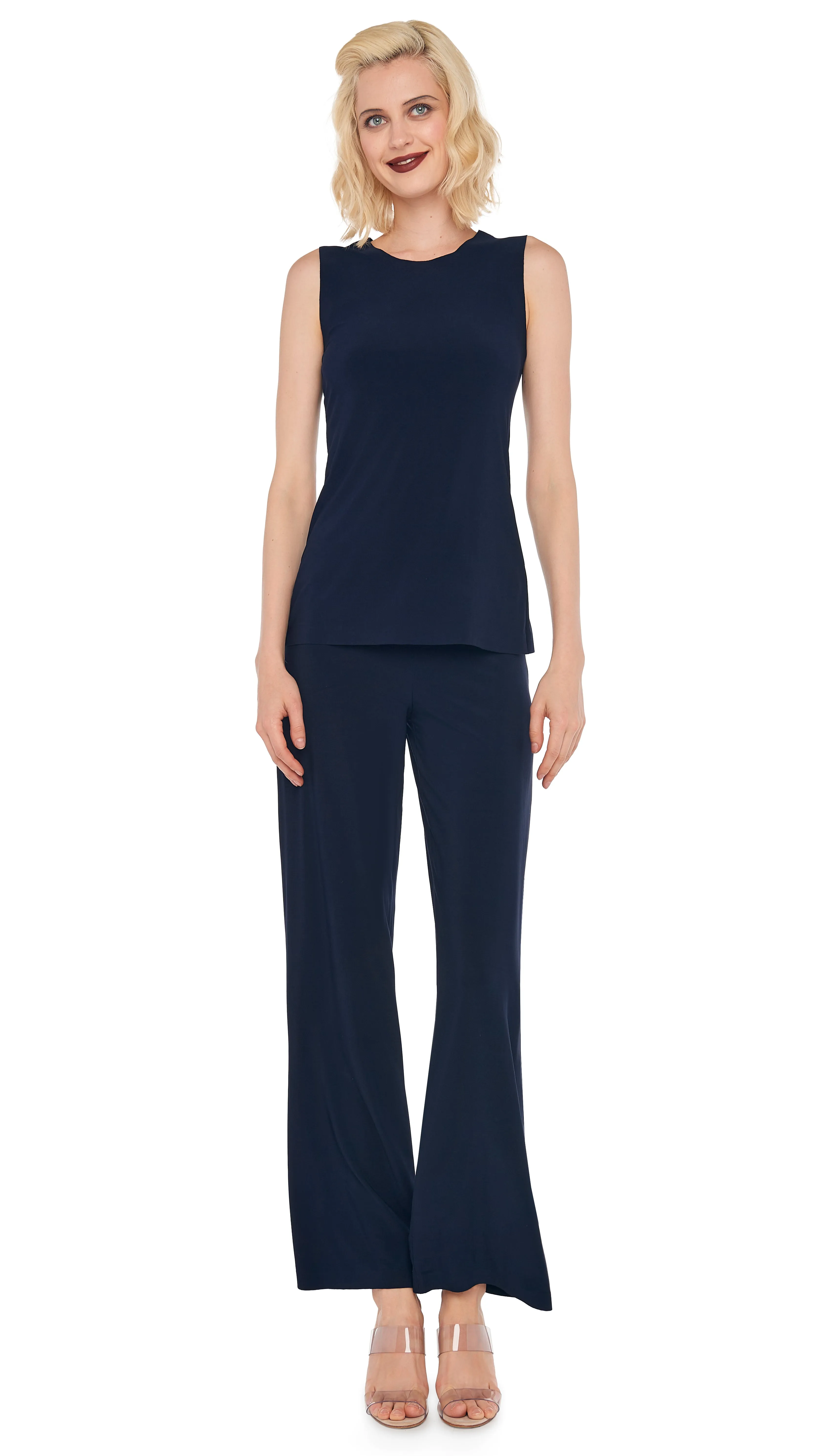 SLEEVELESS SWING TOP sold by Norma Kamali