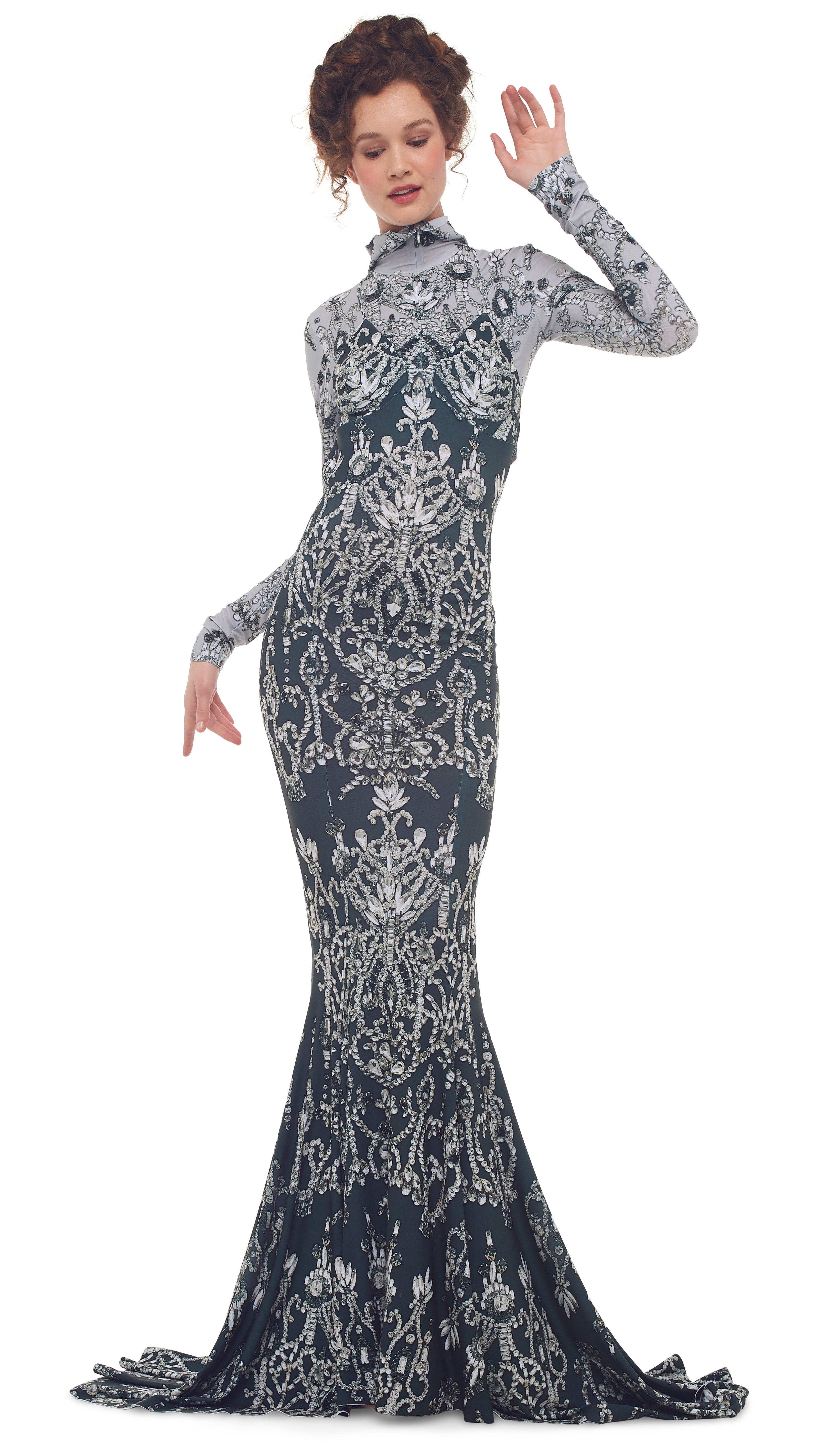 LOW BACK FISHTAIL GOWN sold by Norma Kamali product image thumbnail 5