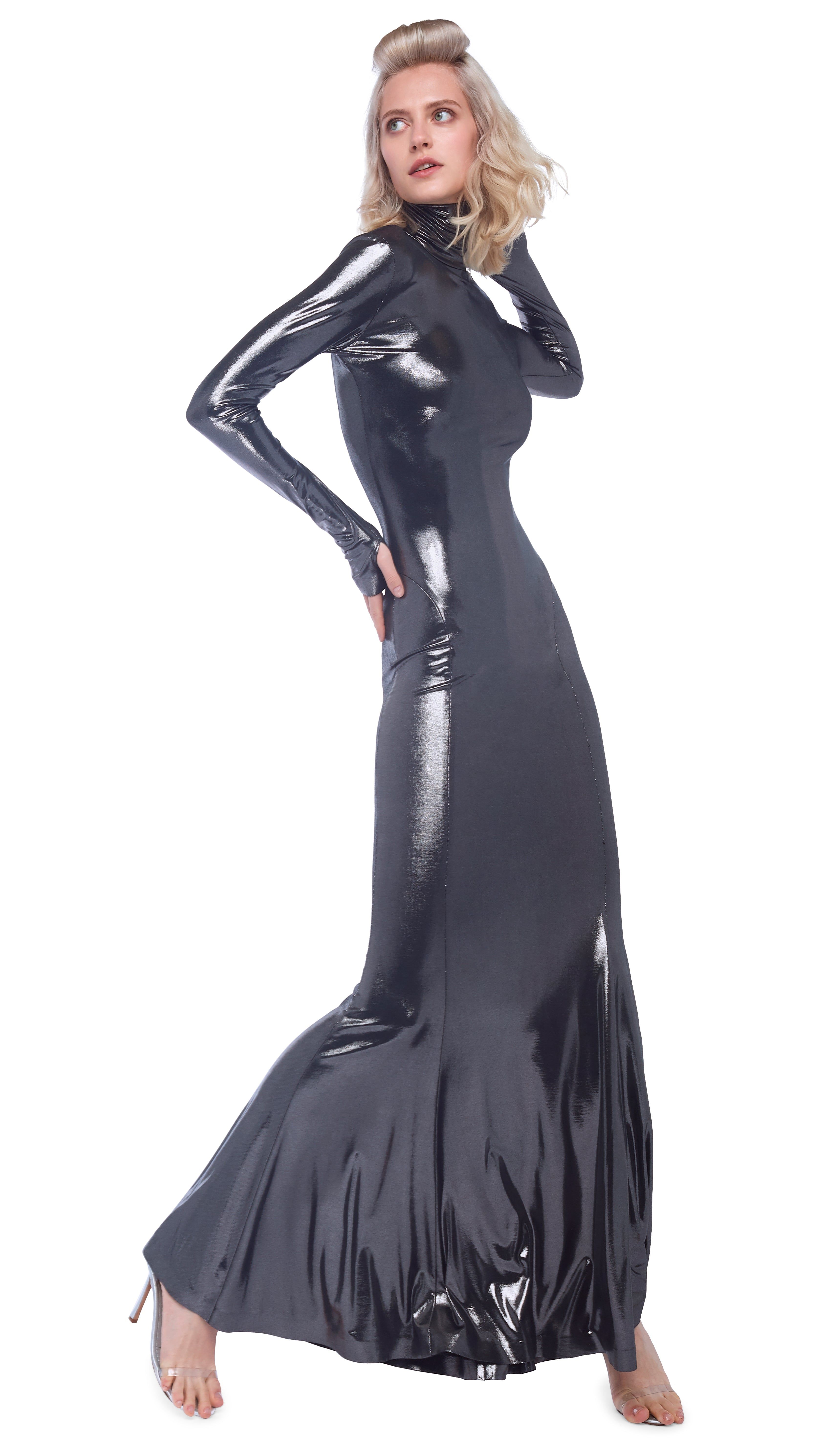TURTLE FISHTAIL GOWN sold by Norma Kamali product image thumbnail 5