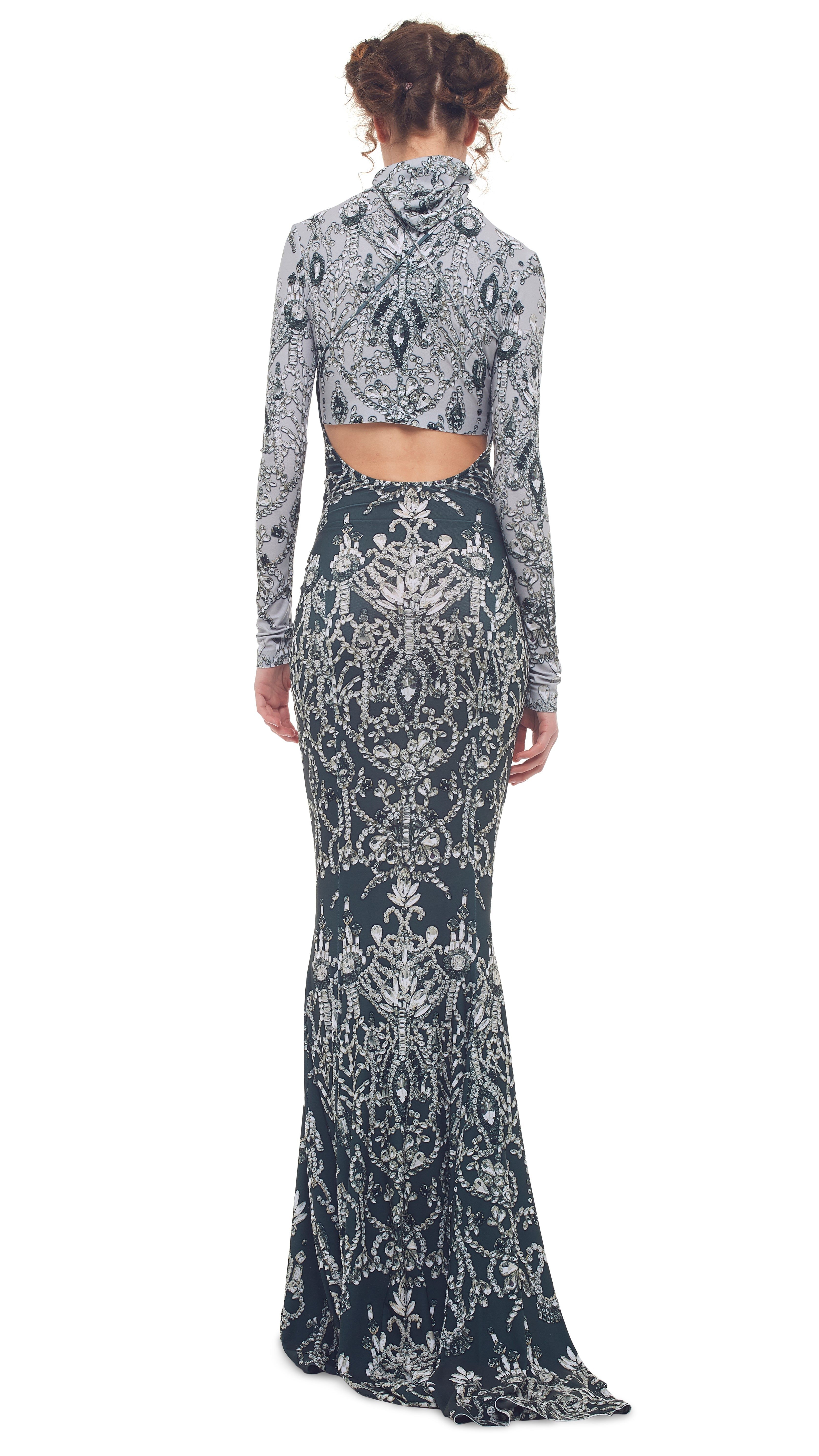 LOW BACK FISHTAIL GOWN sold by Norma Kamali product image thumbnail 3