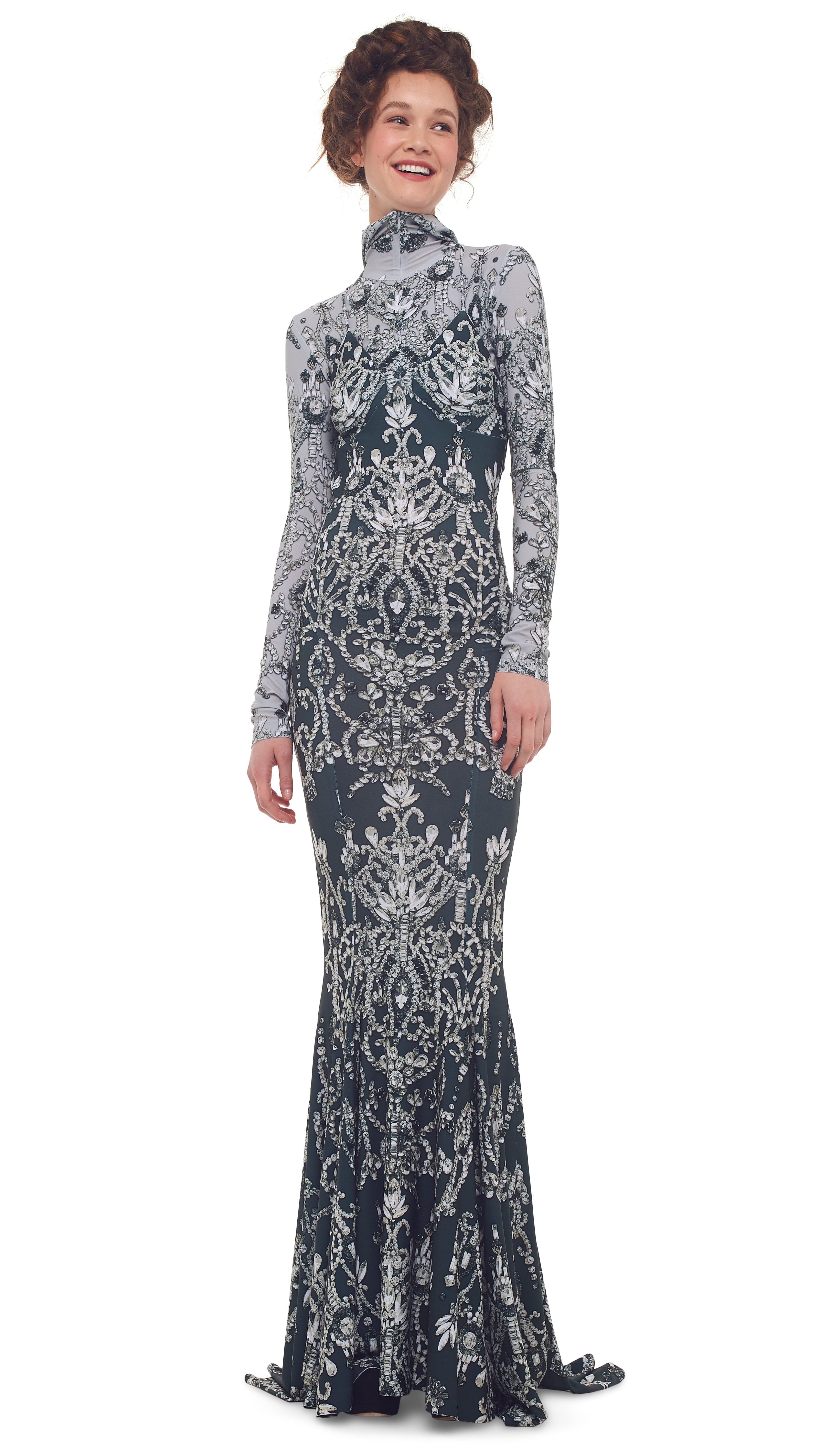 LOW BACK FISHTAIL GOWN sold by Norma Kamali