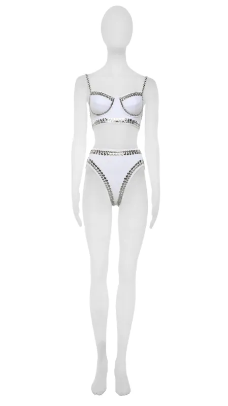 STUD UNDERWIRE BRA sold by Norma Kamali